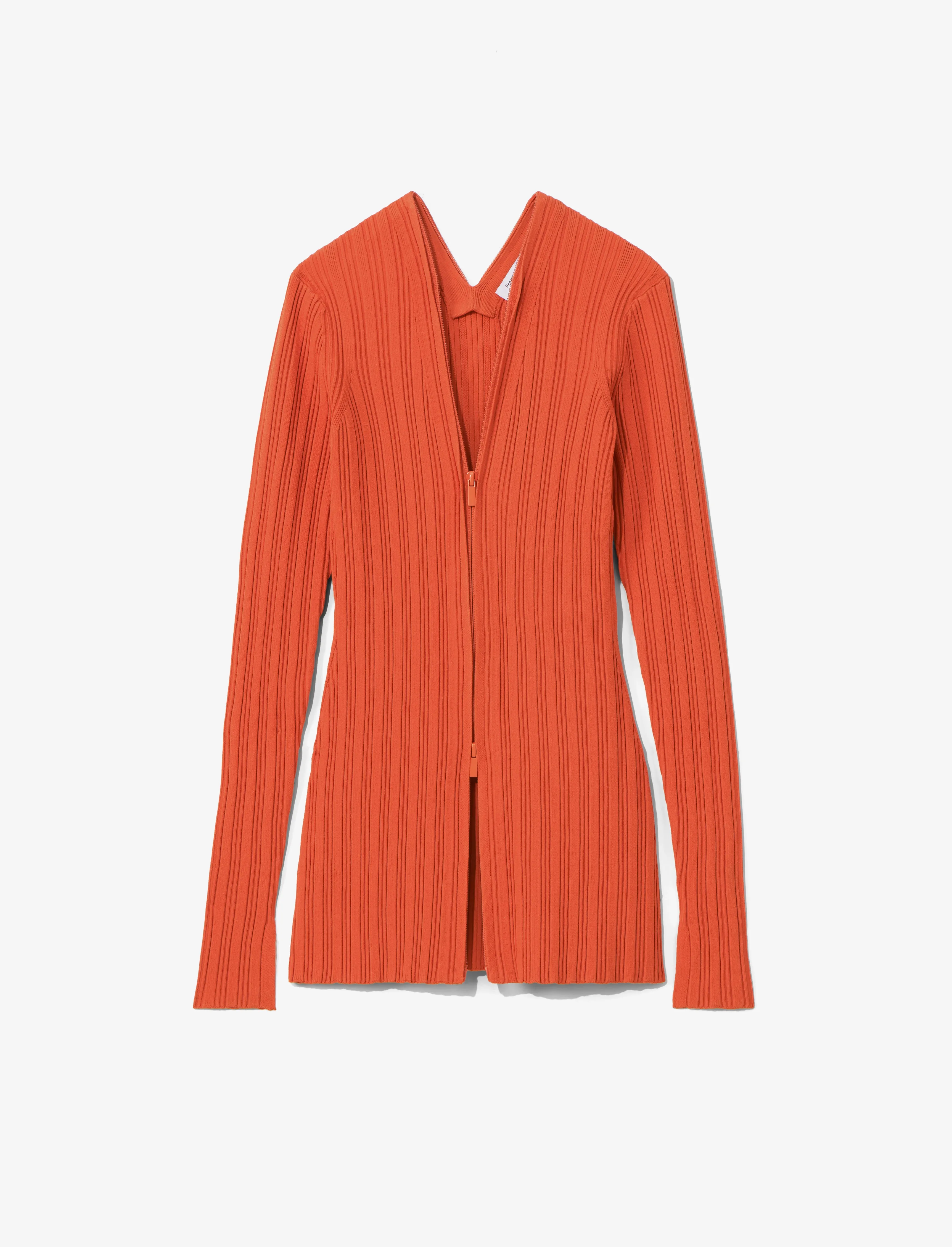 Rib Knit Zip Cardigan sold by Proenza Schouler