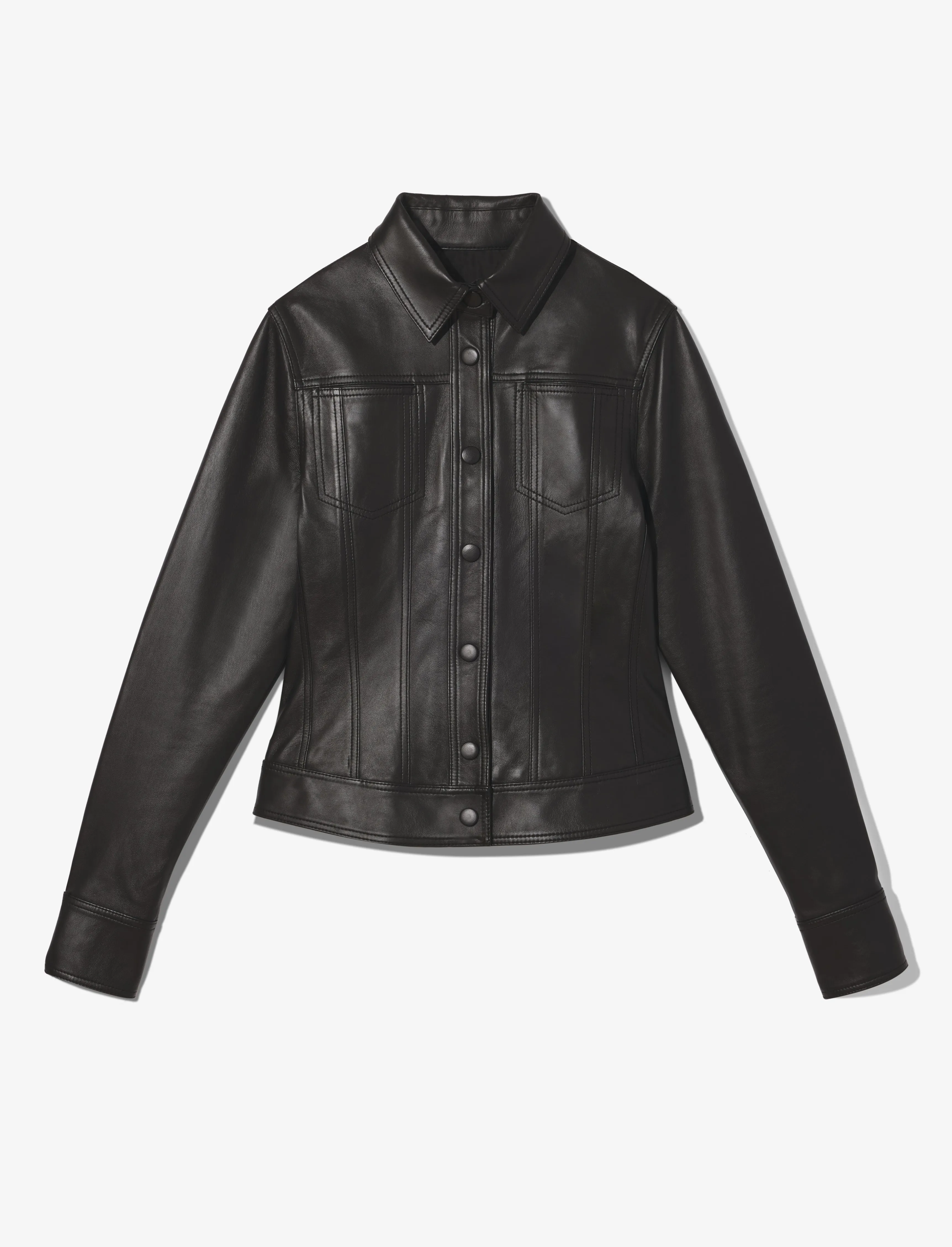 Sculpted Lightweight Leather Jacket sold by Proenza Schouler