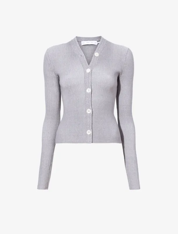 Winnie Cardigan in Plaited Rib Knits sold by Proenza Schouler