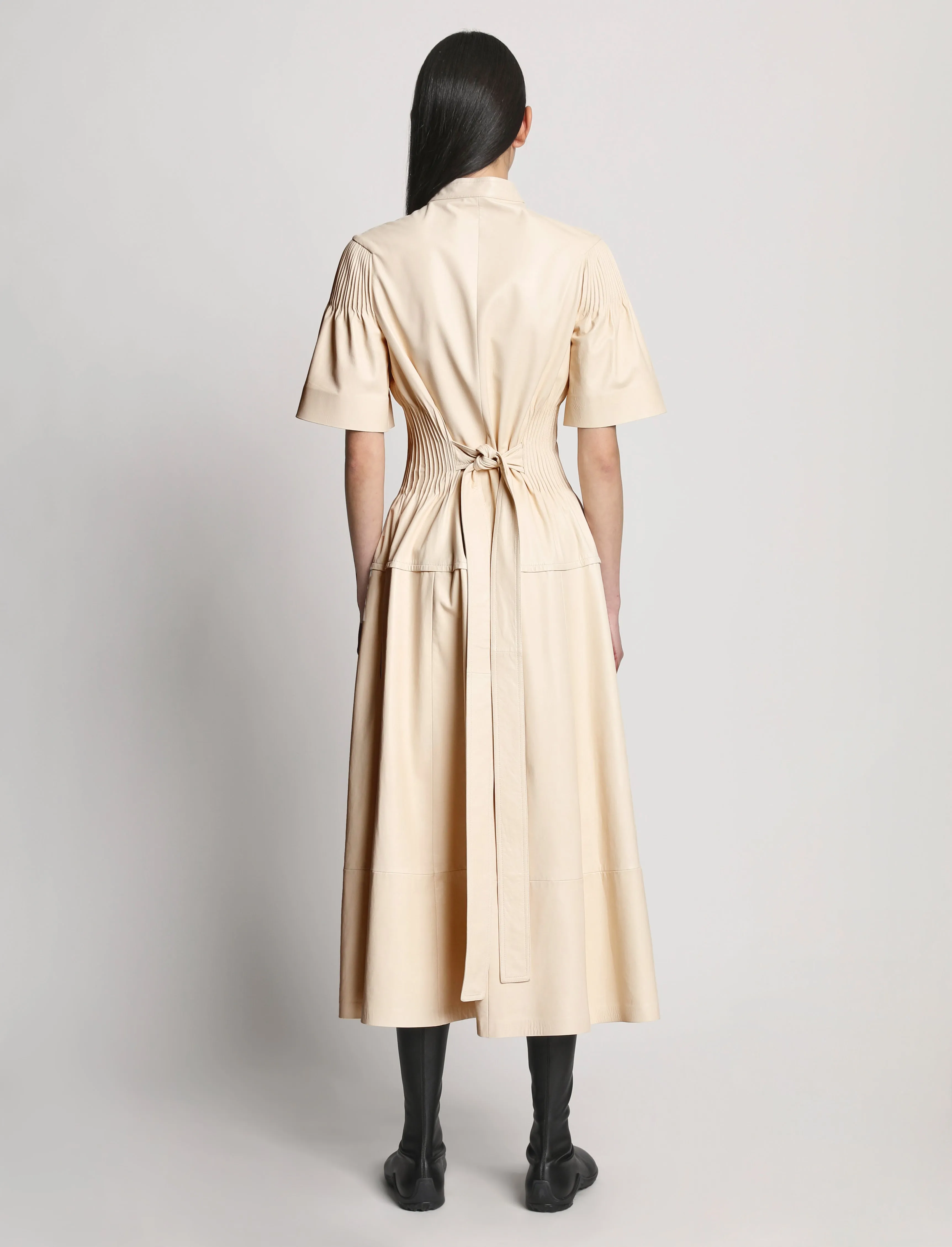 Leather Pintuck Dress - CANVAS sold by Proenza Schouler product image thumbnail 4