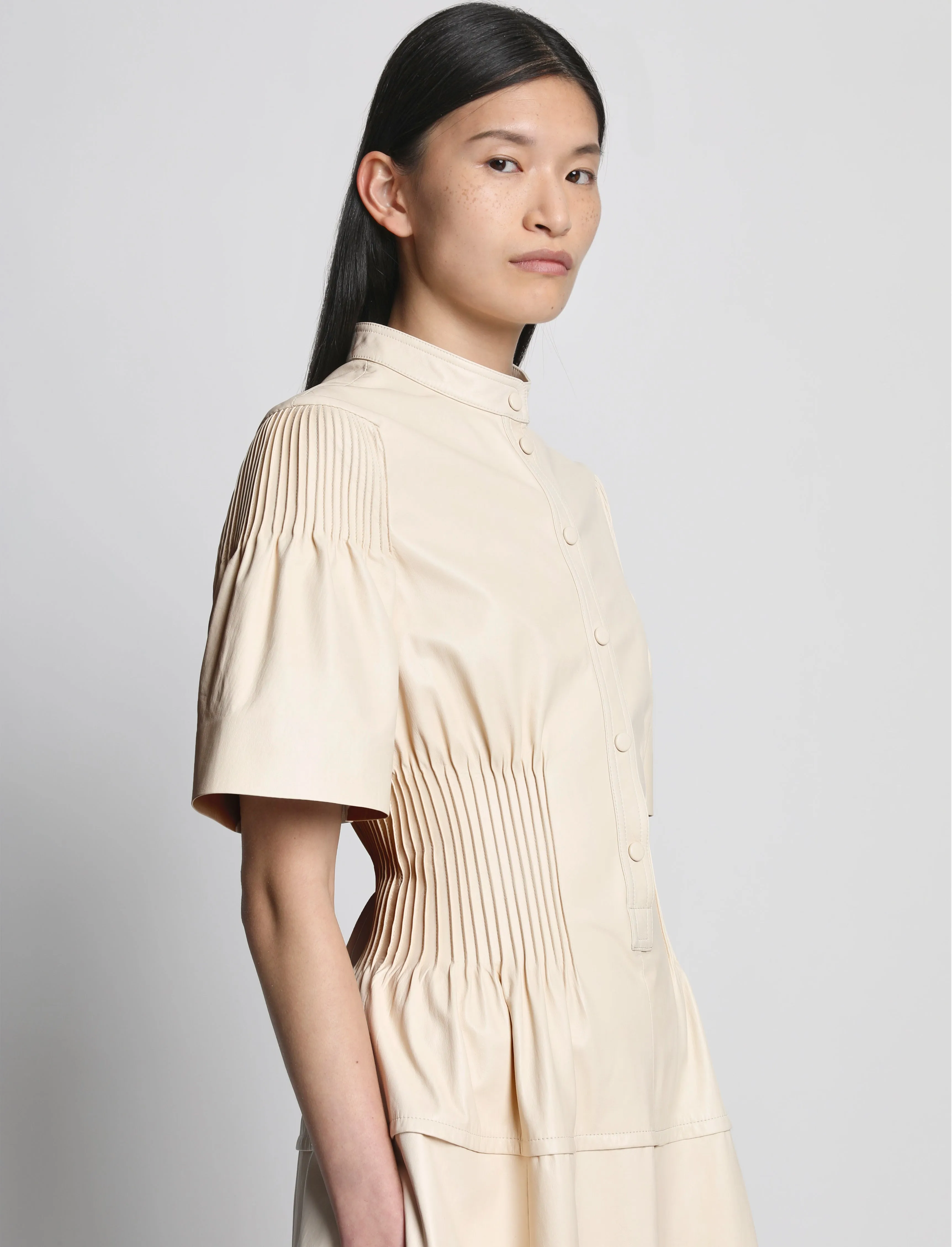 Leather Pintuck Dress - CANVAS sold by Proenza Schouler product image thumbnail 5