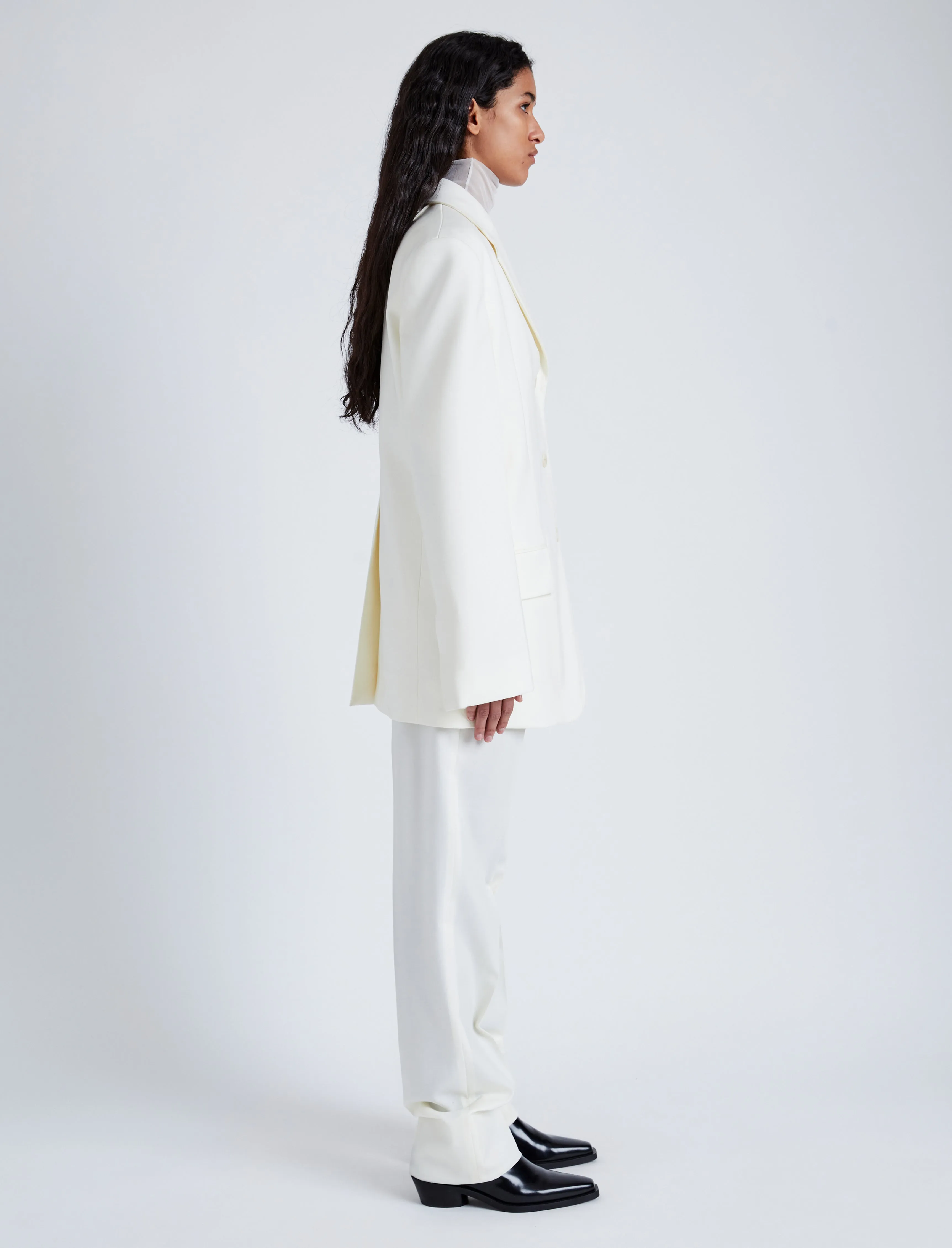 Archer Jacket in Wool Twill Suiting sold by Proenza Schouler product image thumbnail 4