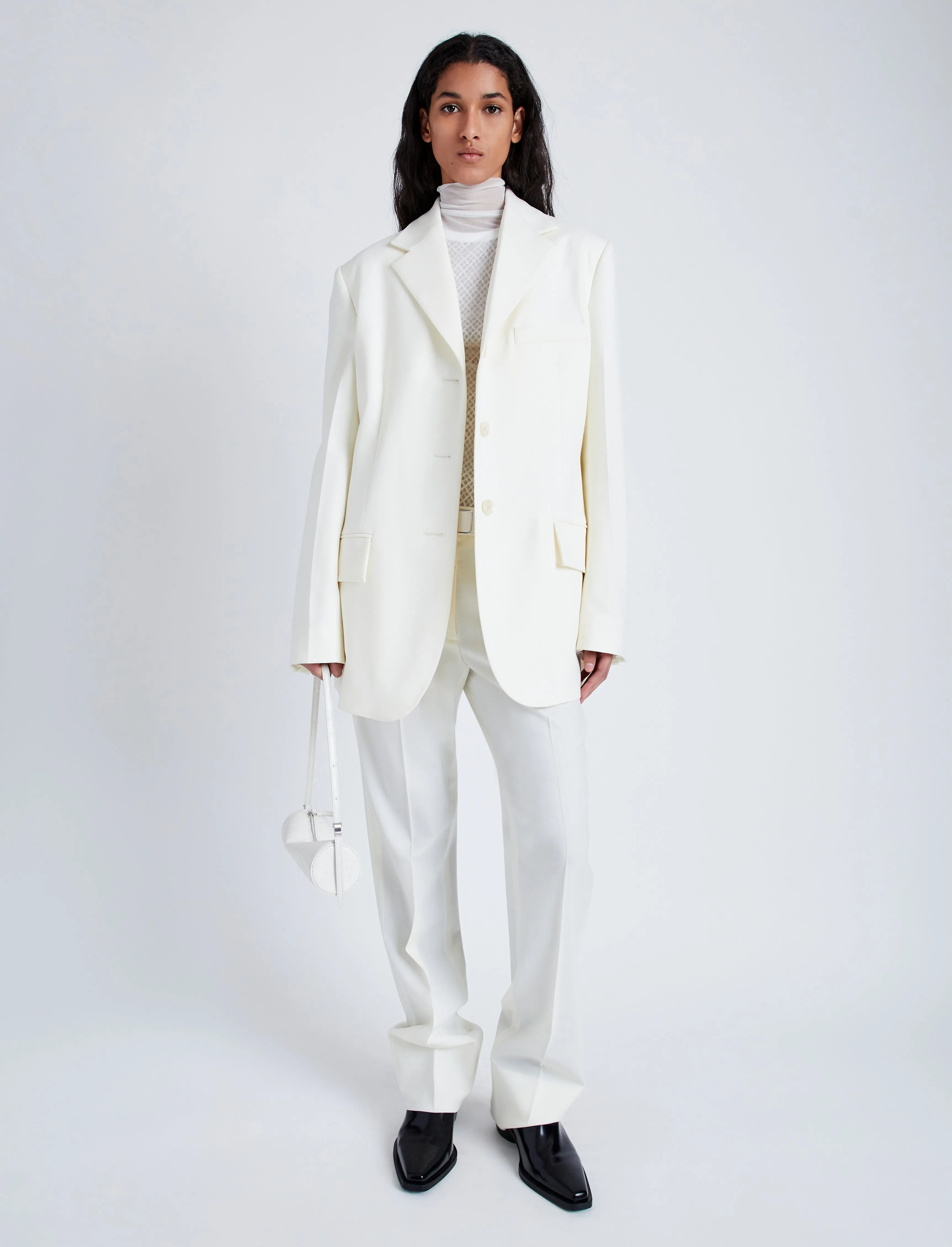 Archer Jacket in Wool Twill Suiting sold by Proenza Schouler product image thumbnail 3