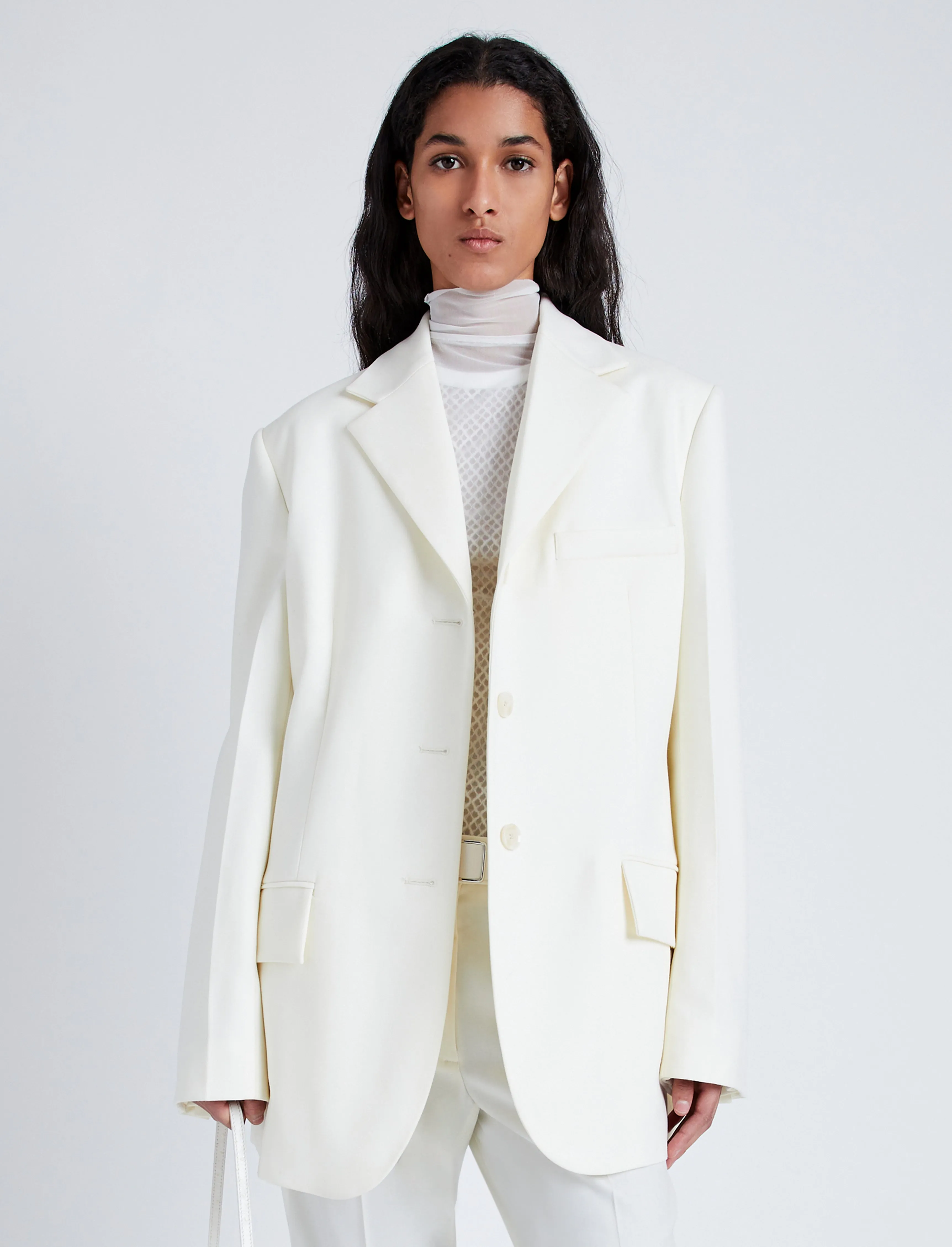 Archer Jacket in Wool Twill Suiting sold by Proenza Schouler product image thumbnail 2