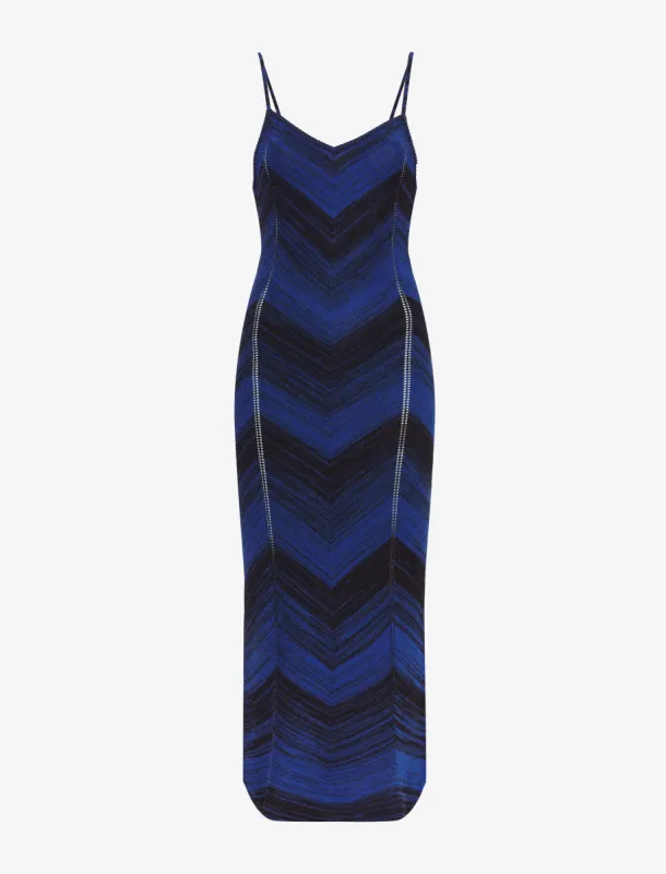 Marled Stripe Knit Maxi Dress made by Proenza Schouler