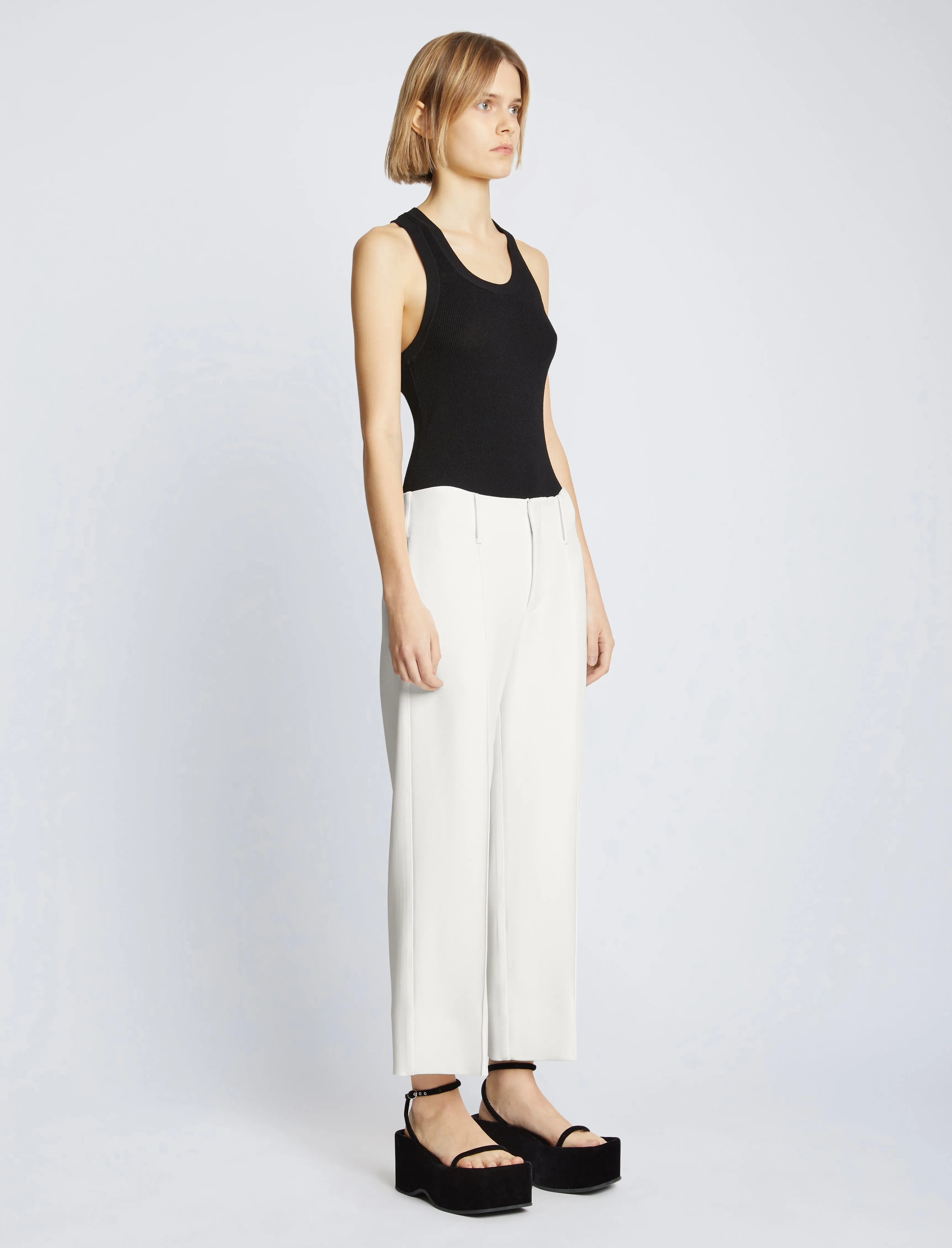 Bi-Stretch Crepe Cropped Pants sold by Proenza Schouler product image thumbnail 3