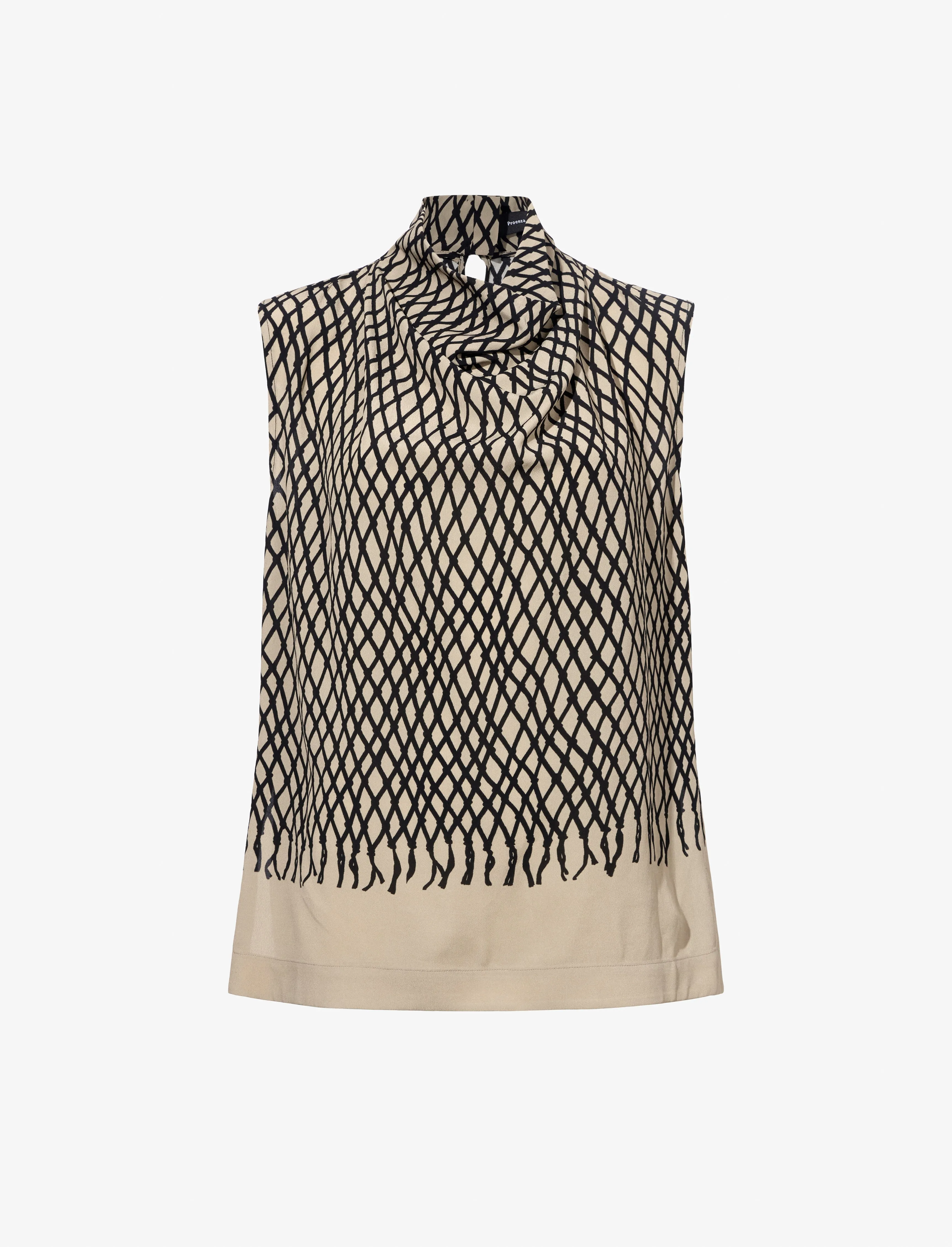 Valerie Top in Printed Viscose Crepe sold by Proenza Schouler