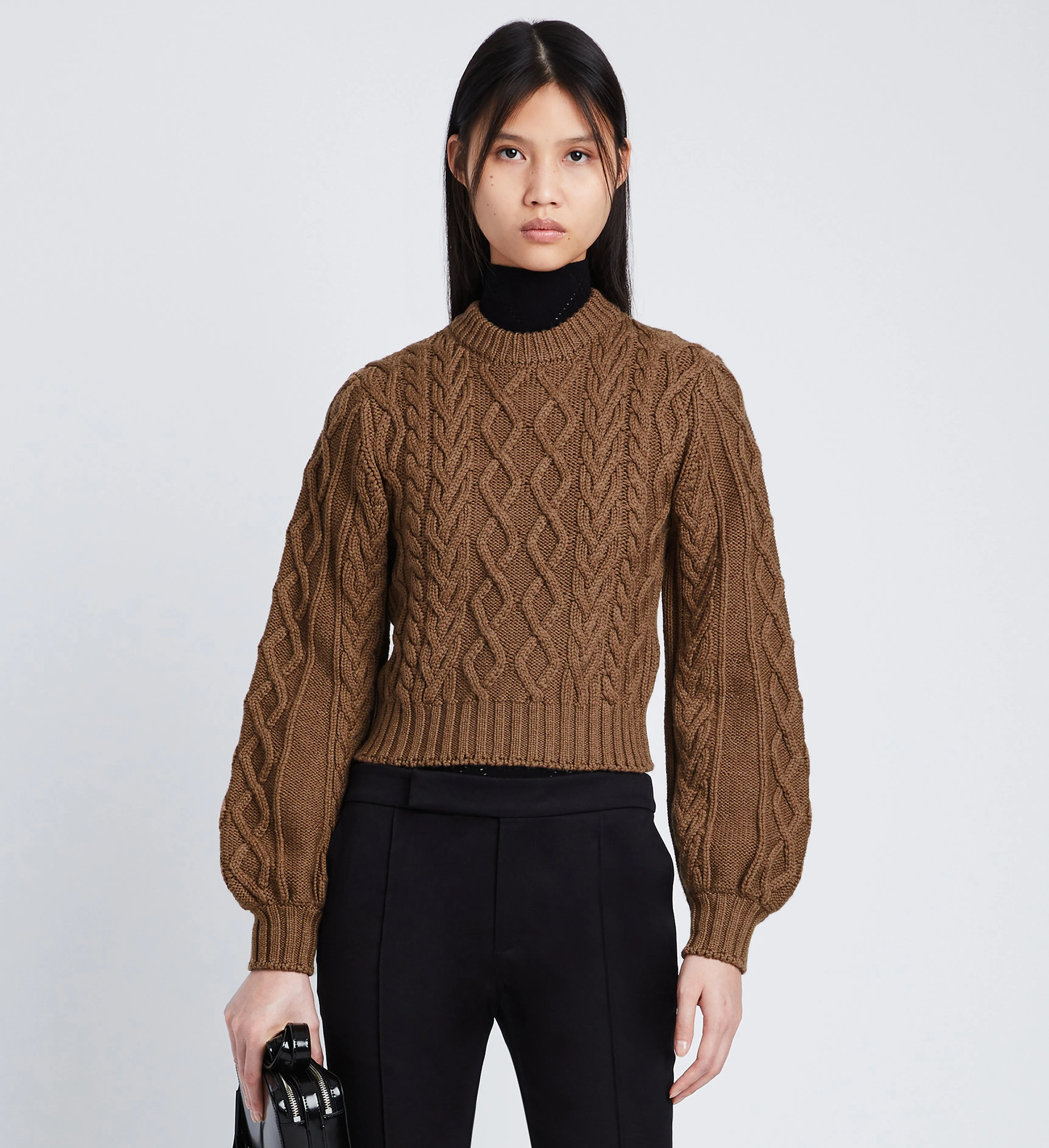 Chunky Cable Bell Sleeve Sweater sold by Proenza Schouler product image thumbnail 2