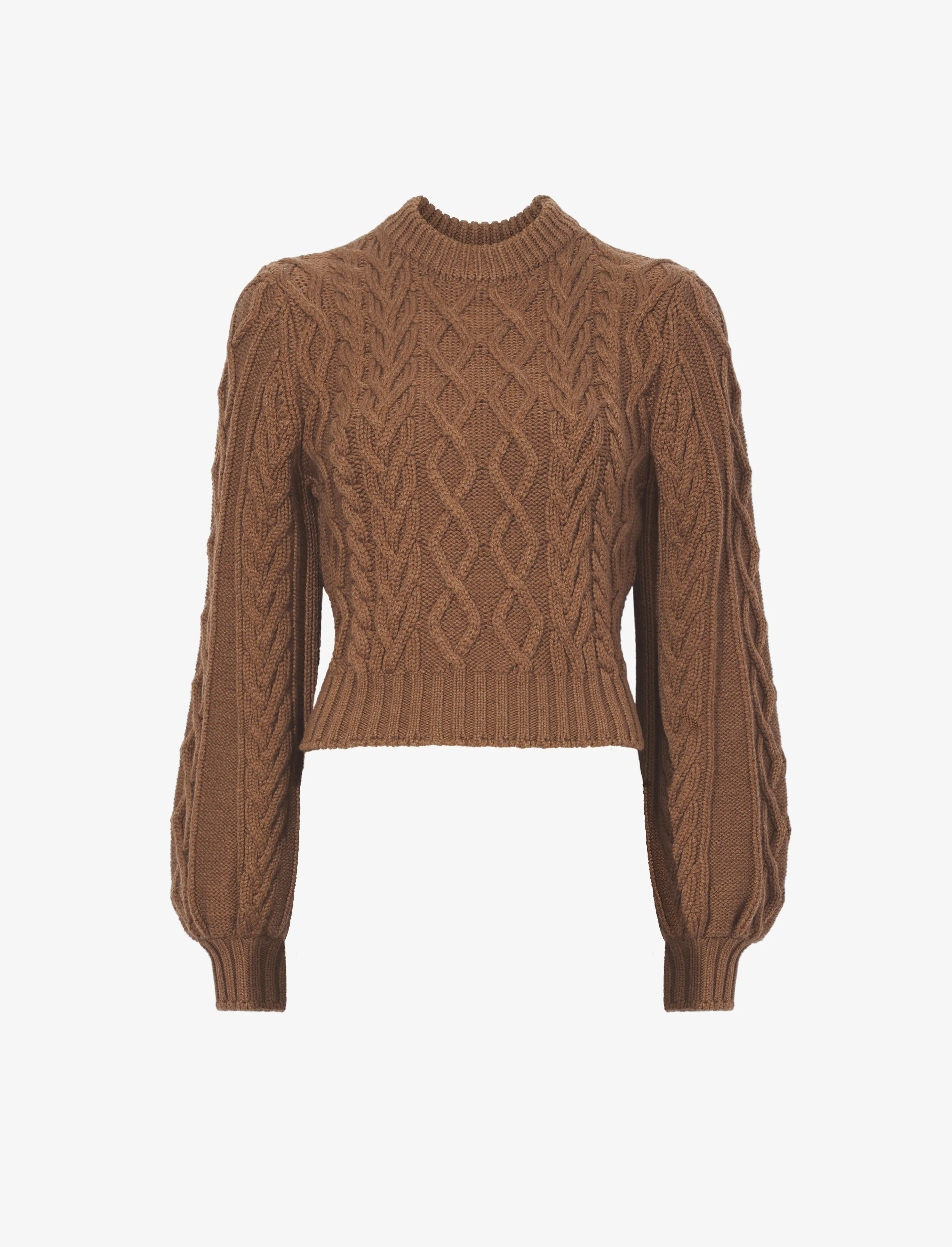 Chunky Cable Bell Sleeve Sweater sold by Proenza Schouler