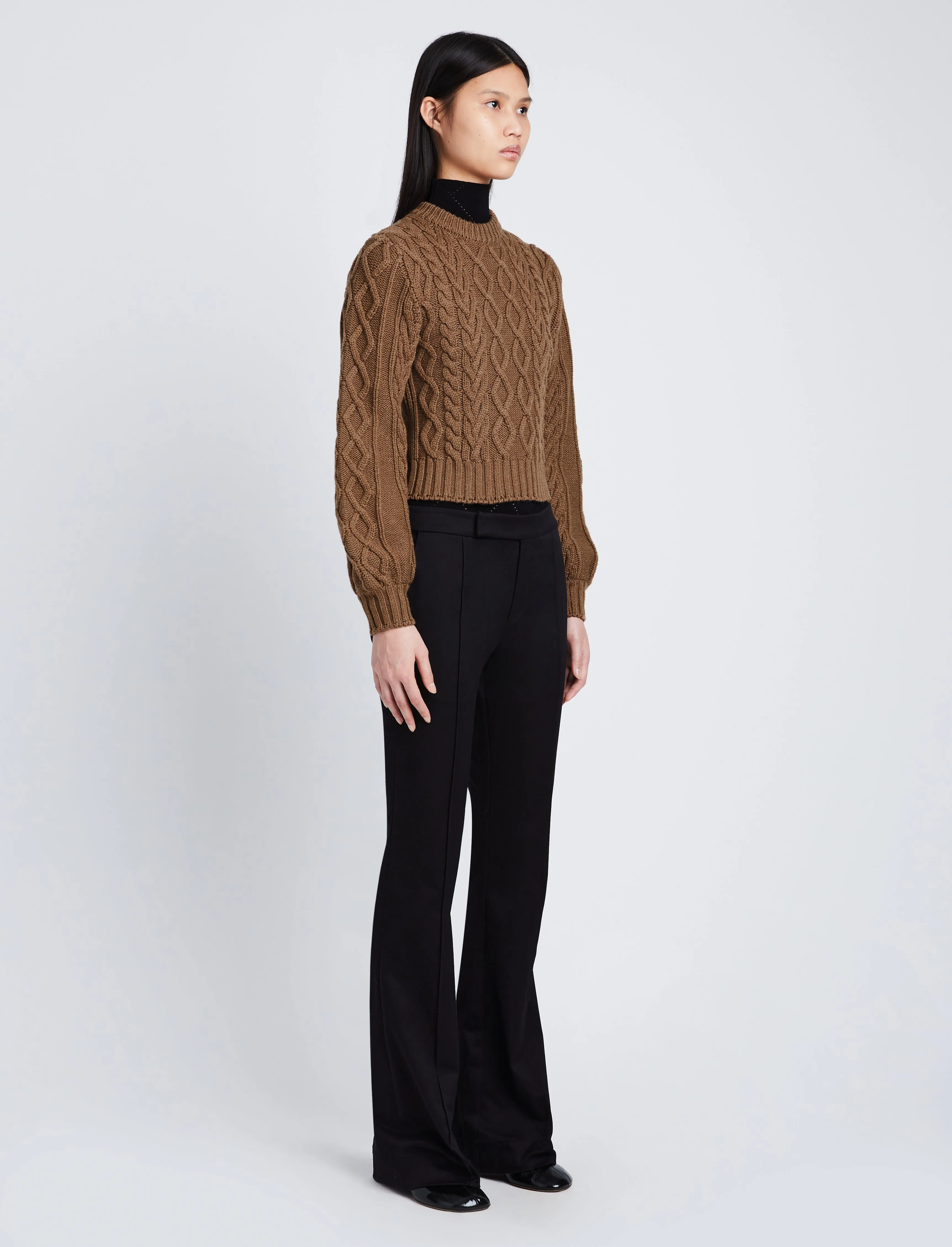 Chunky Cable Bell Sleeve Sweater sold by Proenza Schouler product image thumbnail 4
