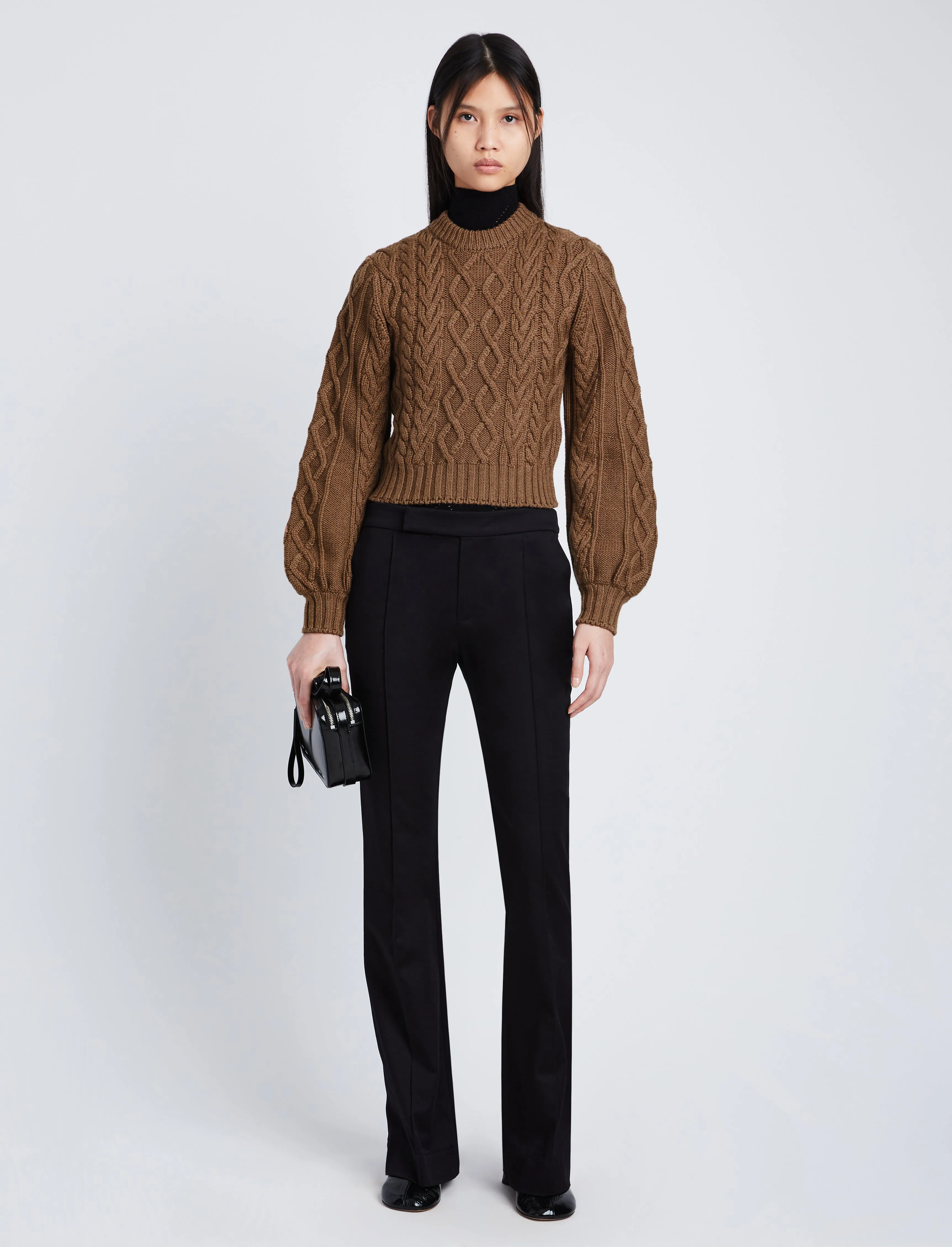 Chunky Cable Bell Sleeve Sweater sold by Proenza Schouler product image thumbnail 3