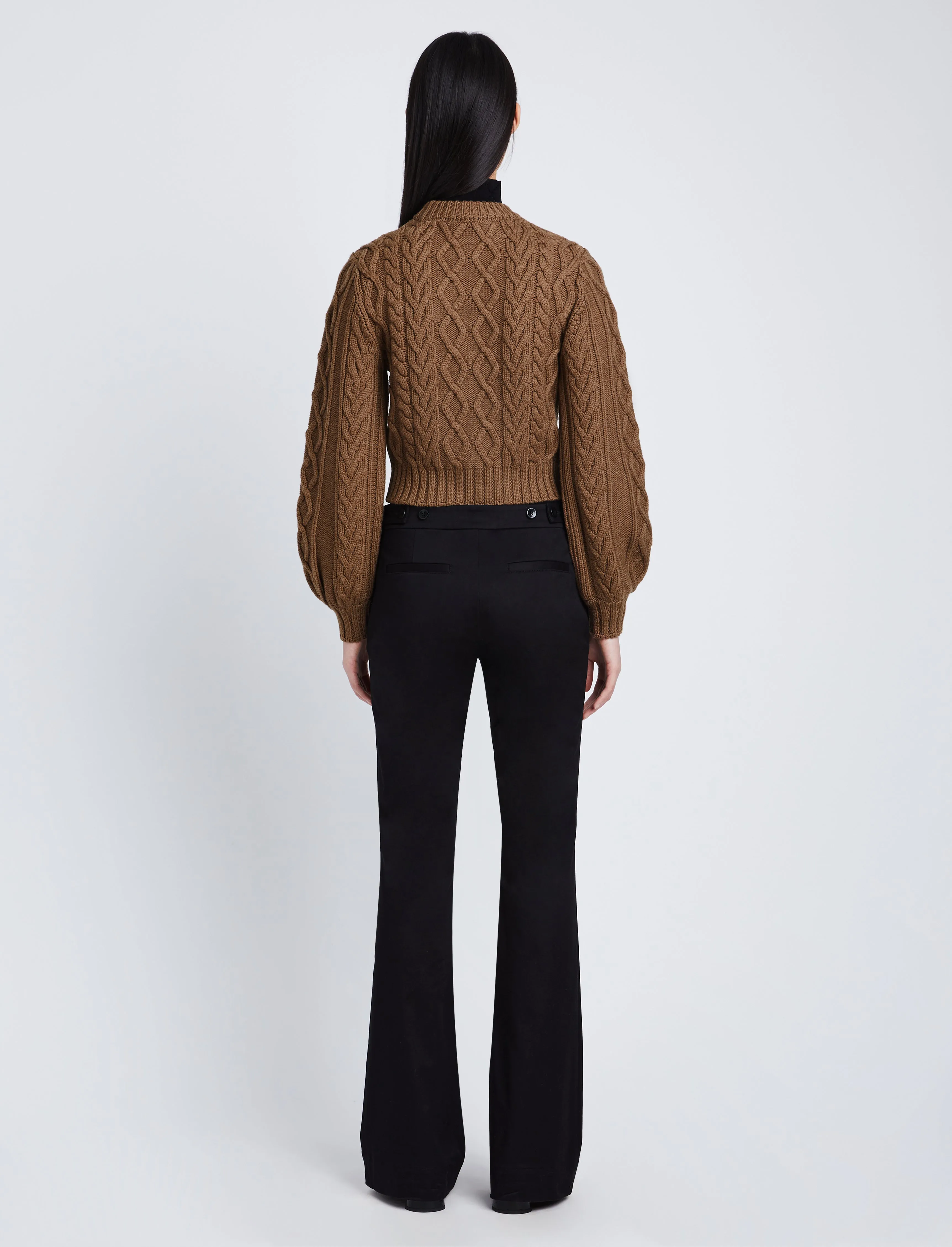 Chunky Cable Bell Sleeve Sweater sold by Proenza Schouler product image thumbnail 5