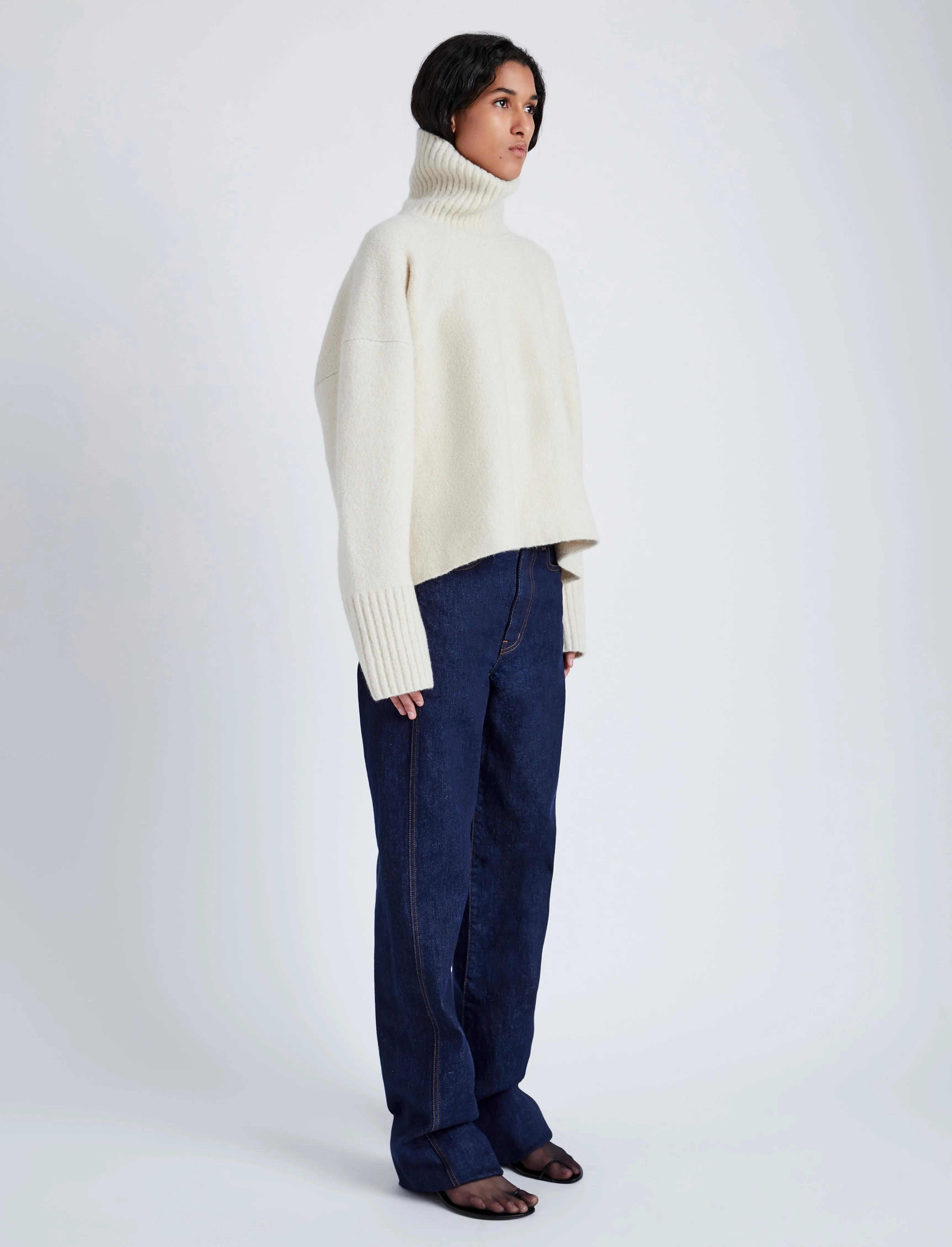 Sandra Turtleneck Sweater in Lofty Eco Cashmere sold by Proenza Schouler product image thumbnail 4
