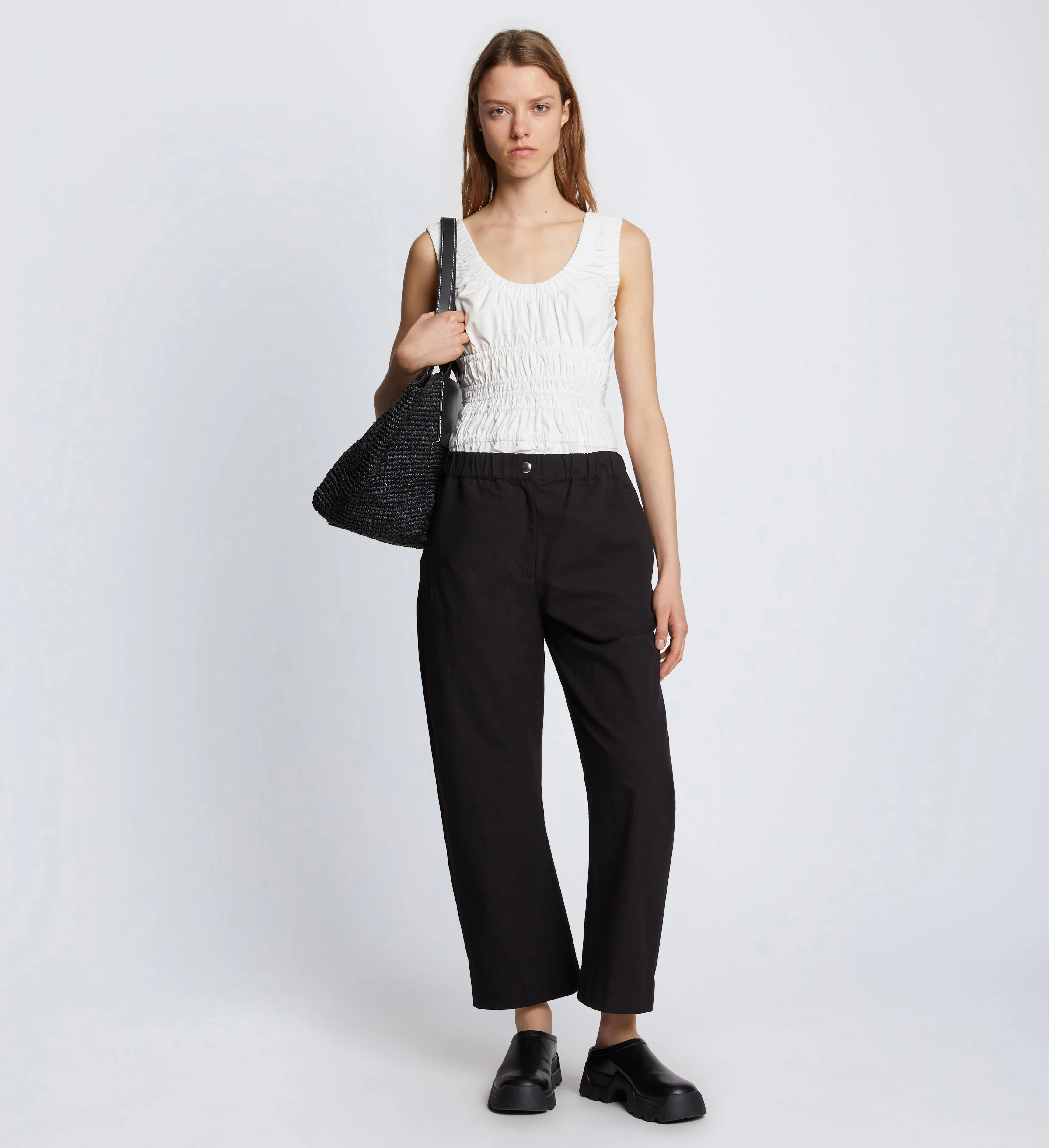 Solid Cotton Linen Easy Pants sold by Proenza Schouler product image thumbnail 2
