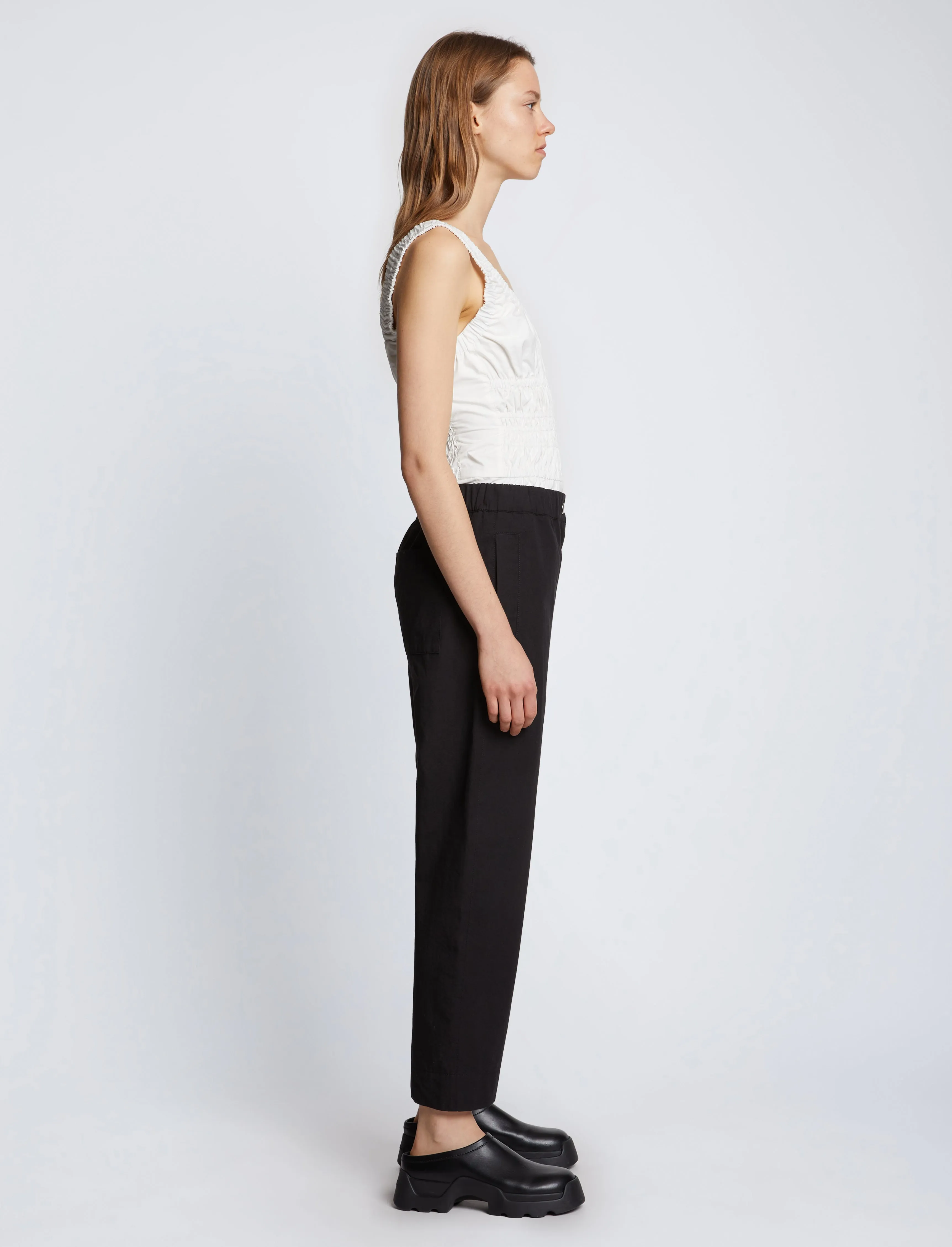 Solid Cotton Linen Easy Pants sold by Proenza Schouler product image thumbnail 3
