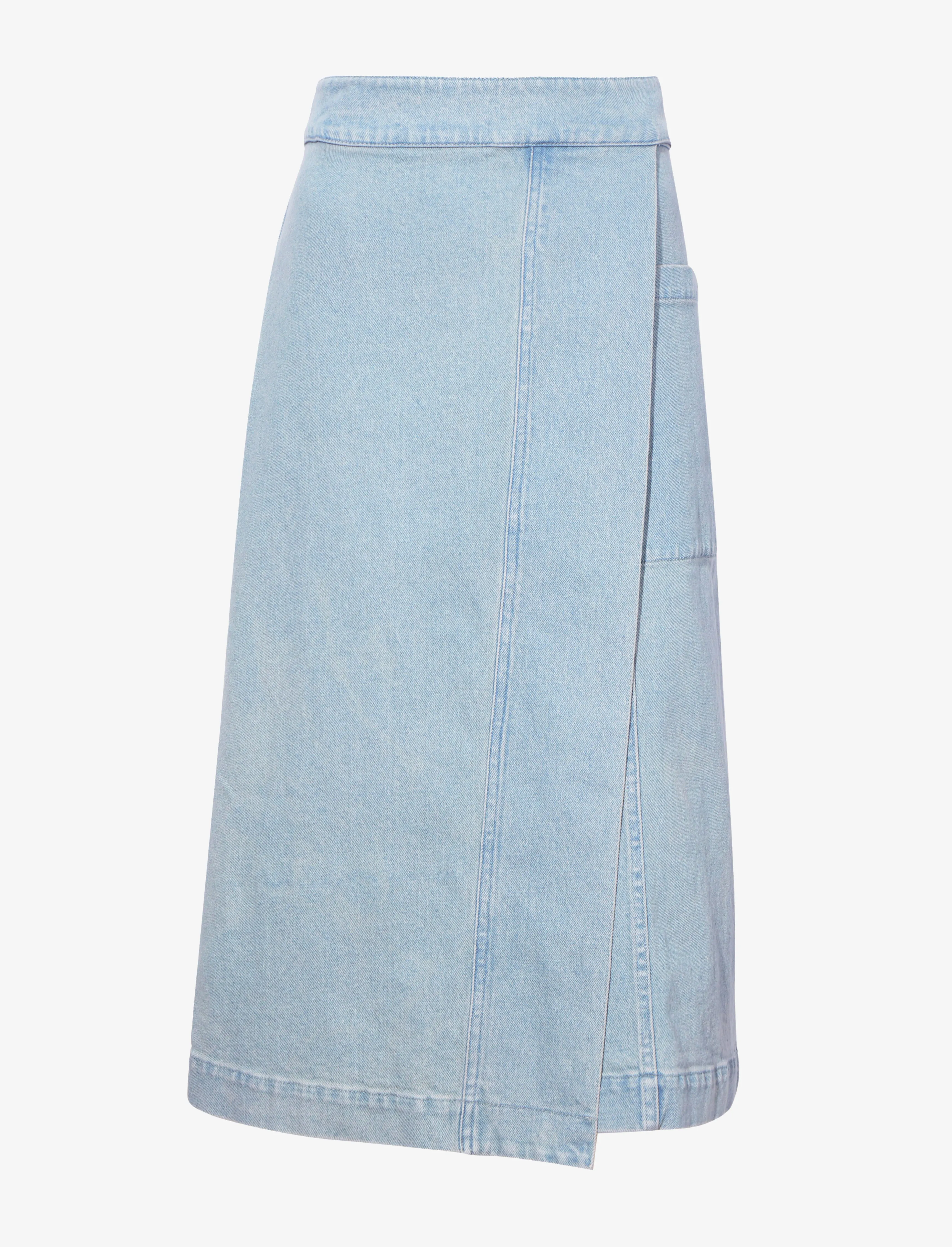 Iris Wrap Skirt in Stretch Twill sold by Proenza Schouler
