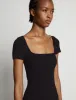 Rib Knit Short Sleeve Dress sold by Proenza Schouler