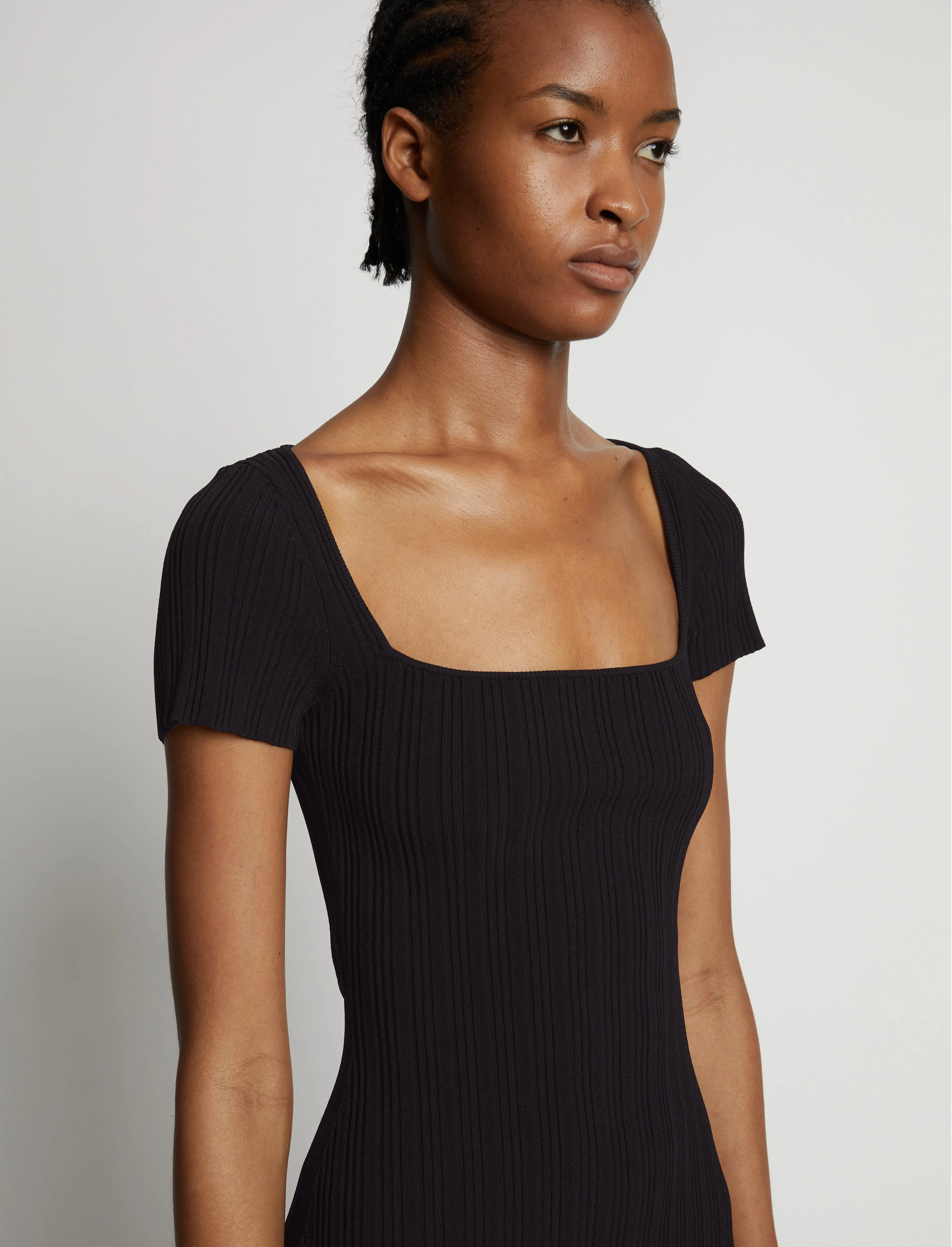 Rib Knit Short Sleeve Dress sold by Proenza Schouler product image thumbnail 5