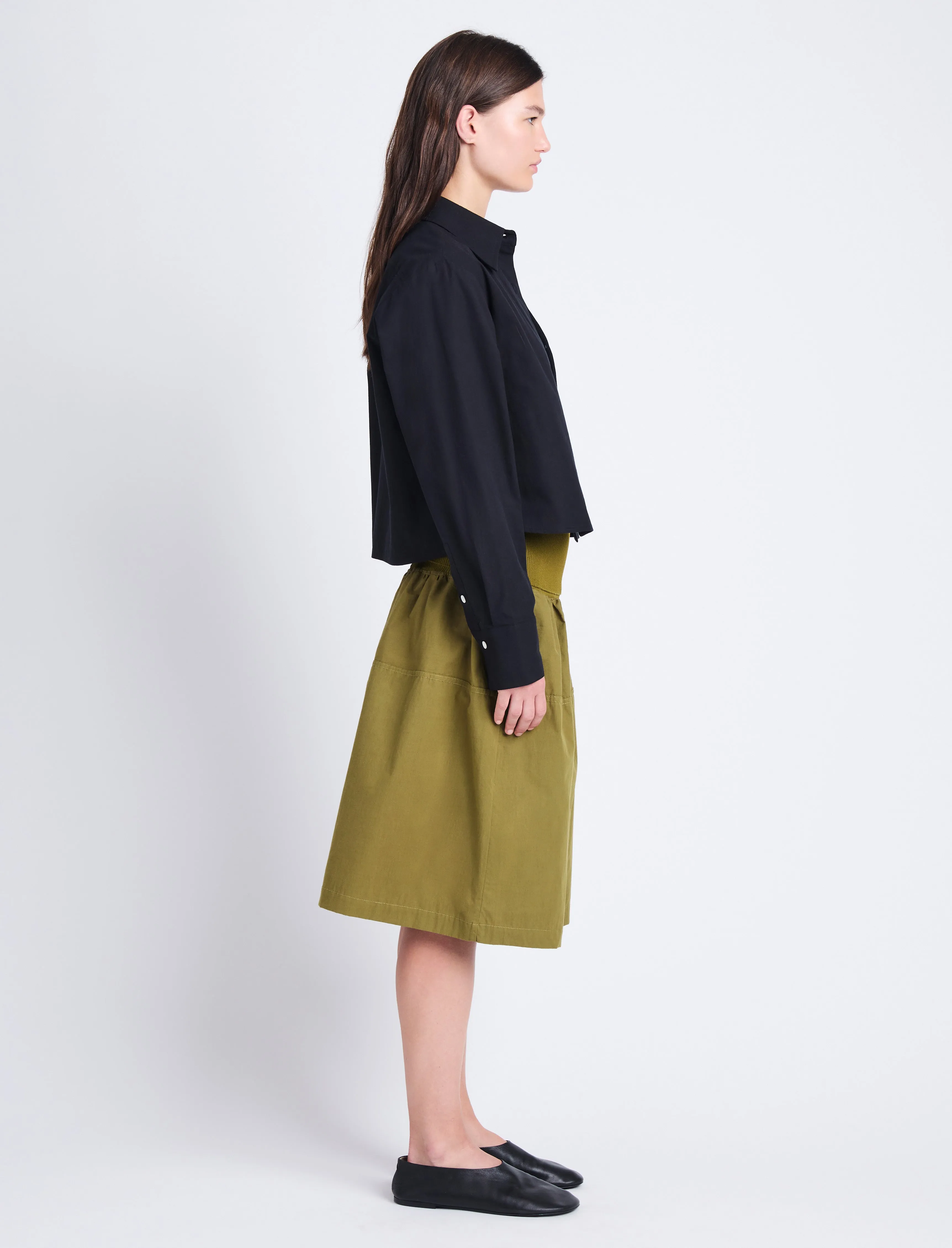 Armina Skirt in Peached Poplin sold by Proenza Schouler product image thumbnail 3