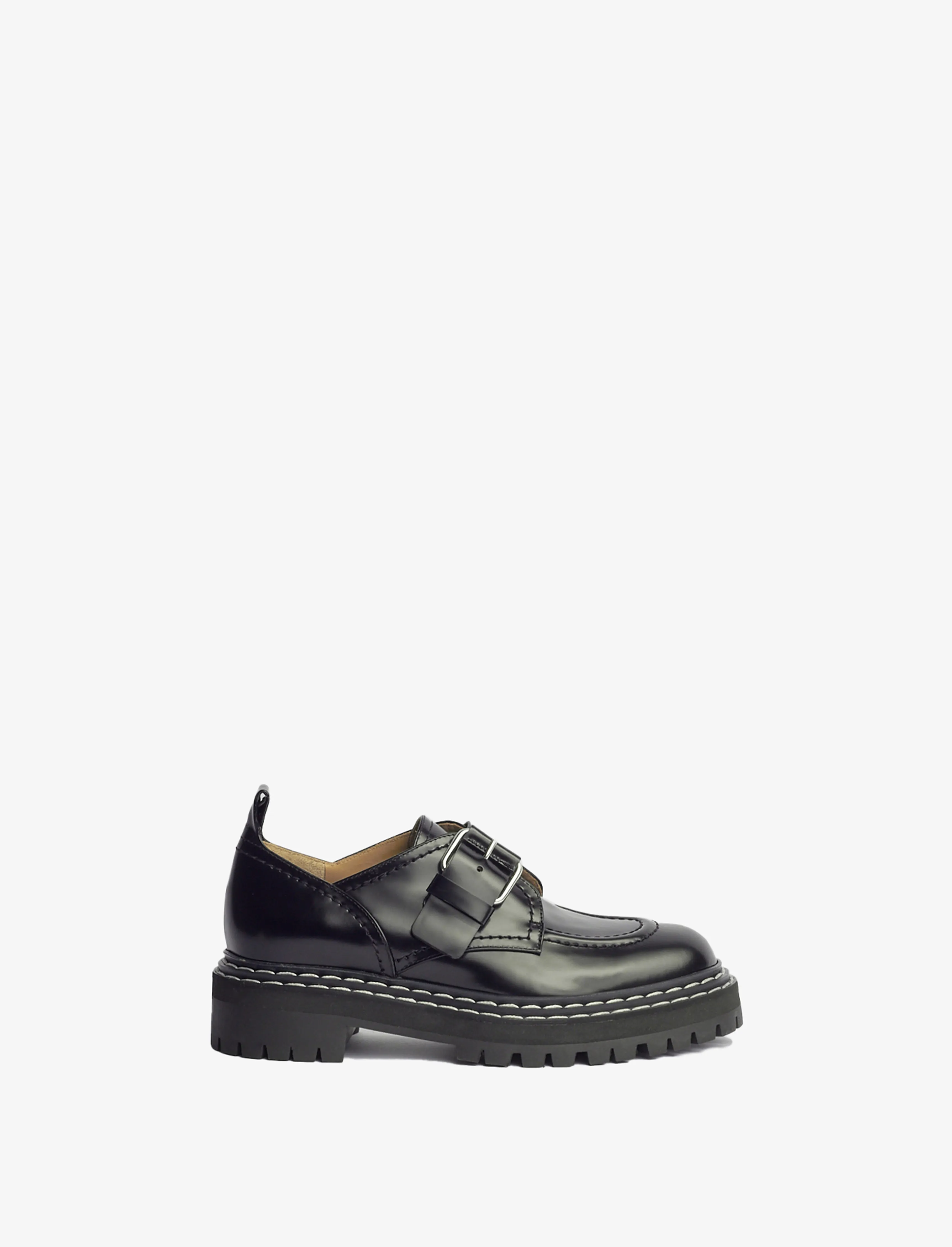 Lug Sole Buckle Oxfords in Spazzolato Leather sold by Proenza Schouler