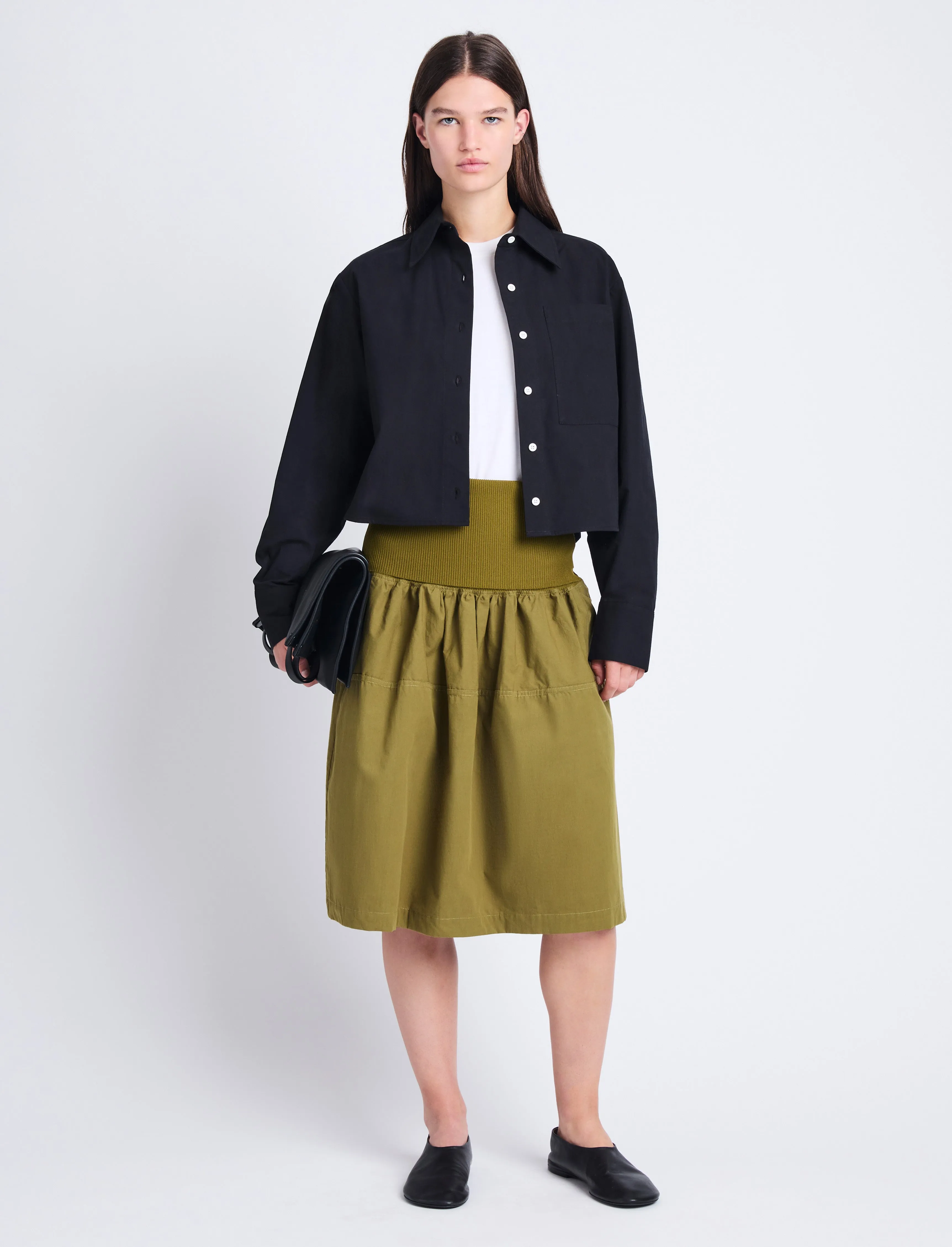 Armina Skirt in Peached Poplin sold by Proenza Schouler product image thumbnail 2