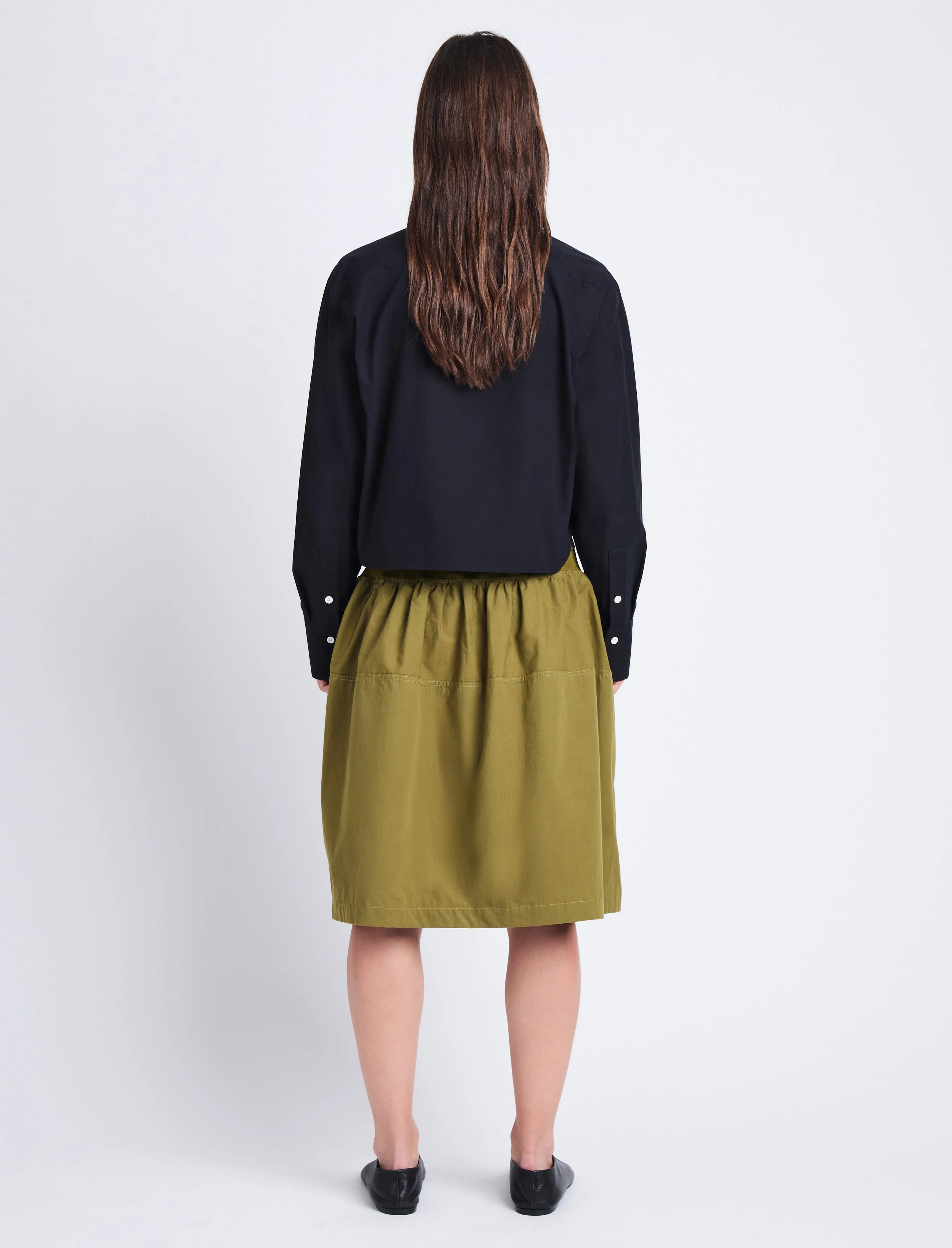 Armina Skirt in Peached Poplin sold by Proenza Schouler product image thumbnail 4