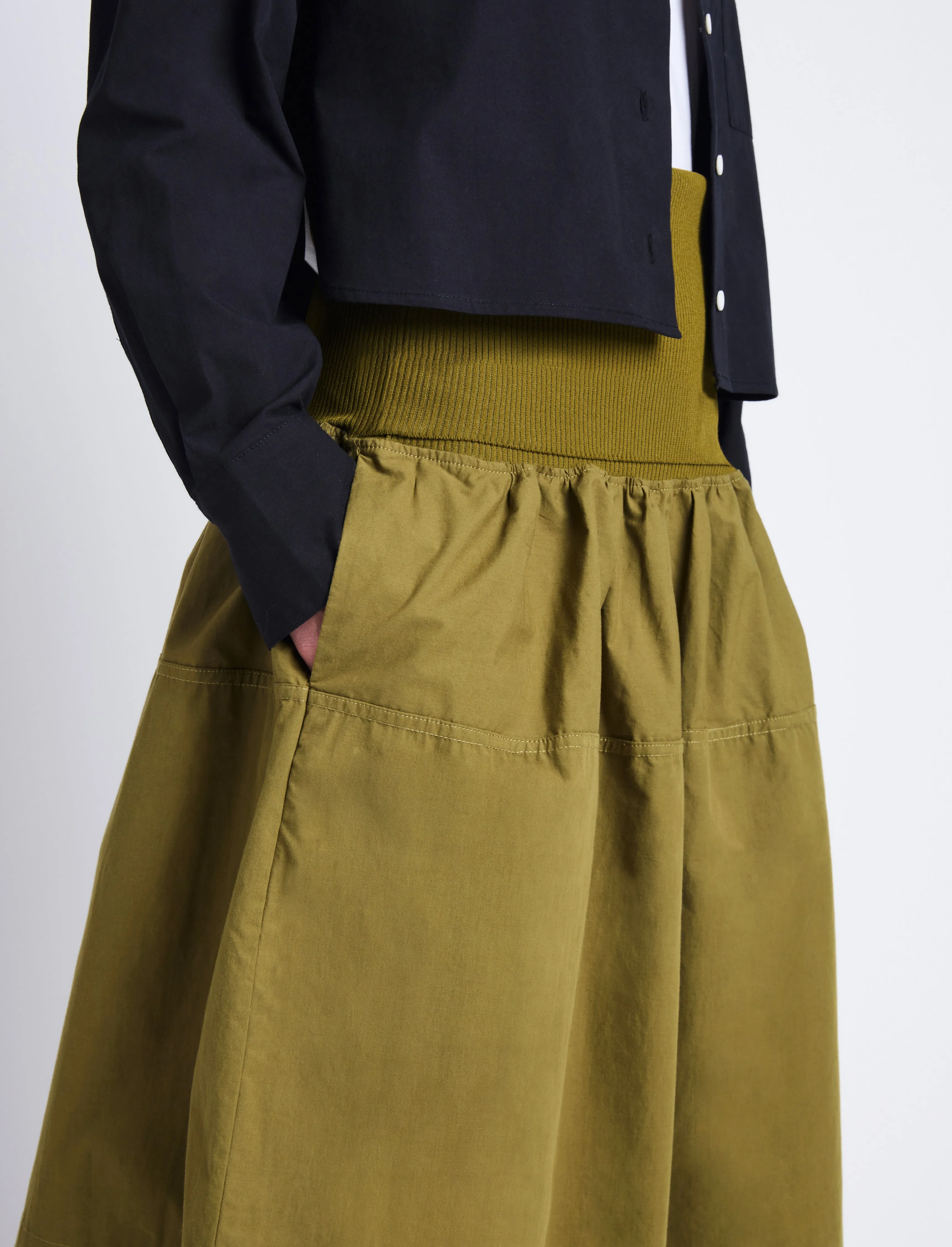 Armina Skirt in Peached Poplin sold by Proenza Schouler product image thumbnail 5
