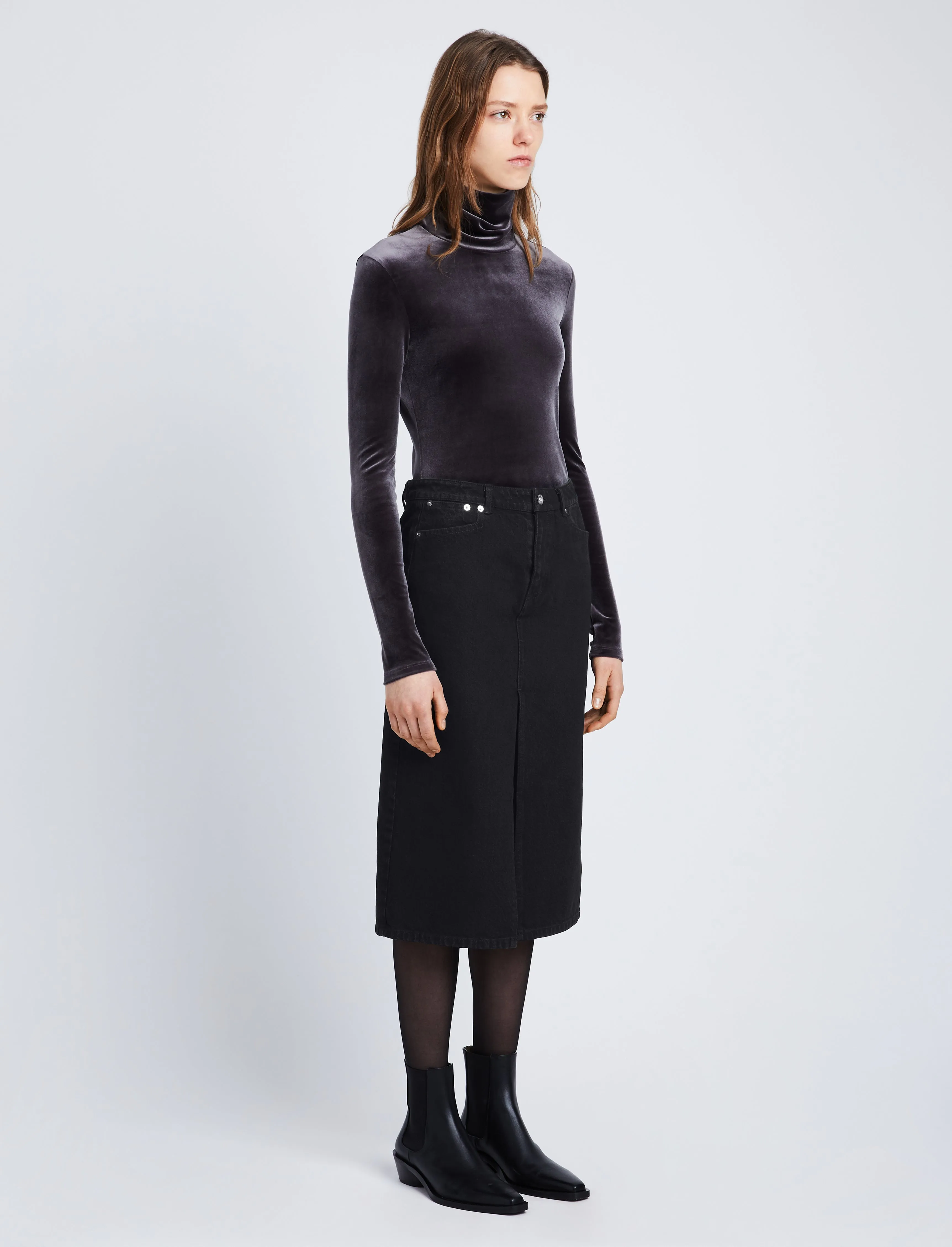 Sloan Denim Skirt sold by Proenza Schouler product image thumbnail 3