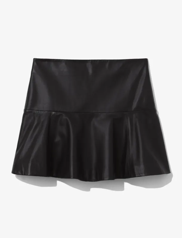 Leather Ruffle Mini Skirt sold by Proenza Schouler