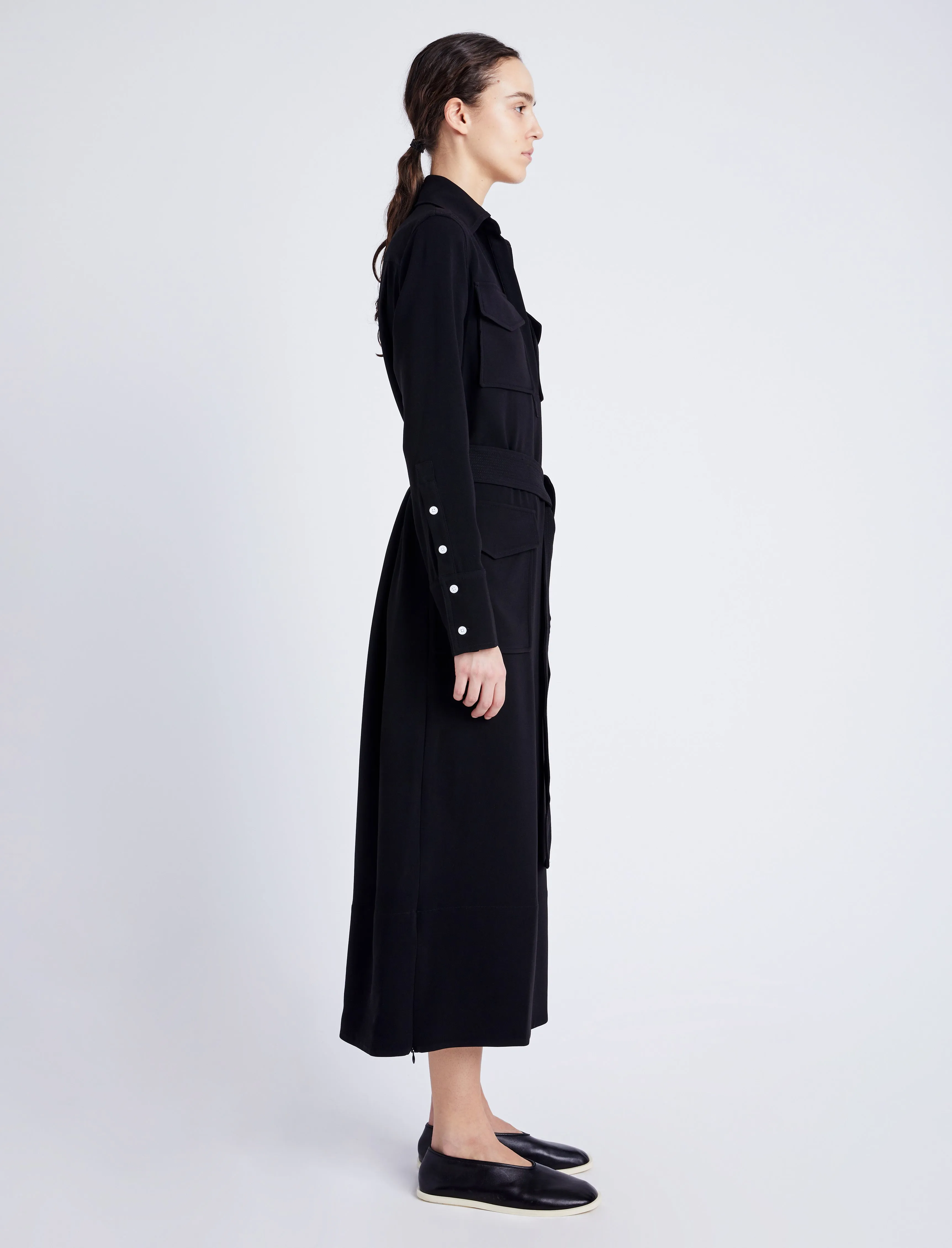 Vanessa Dress in Matte Double Crepe sold by Proenza Schouler product image thumbnail 3