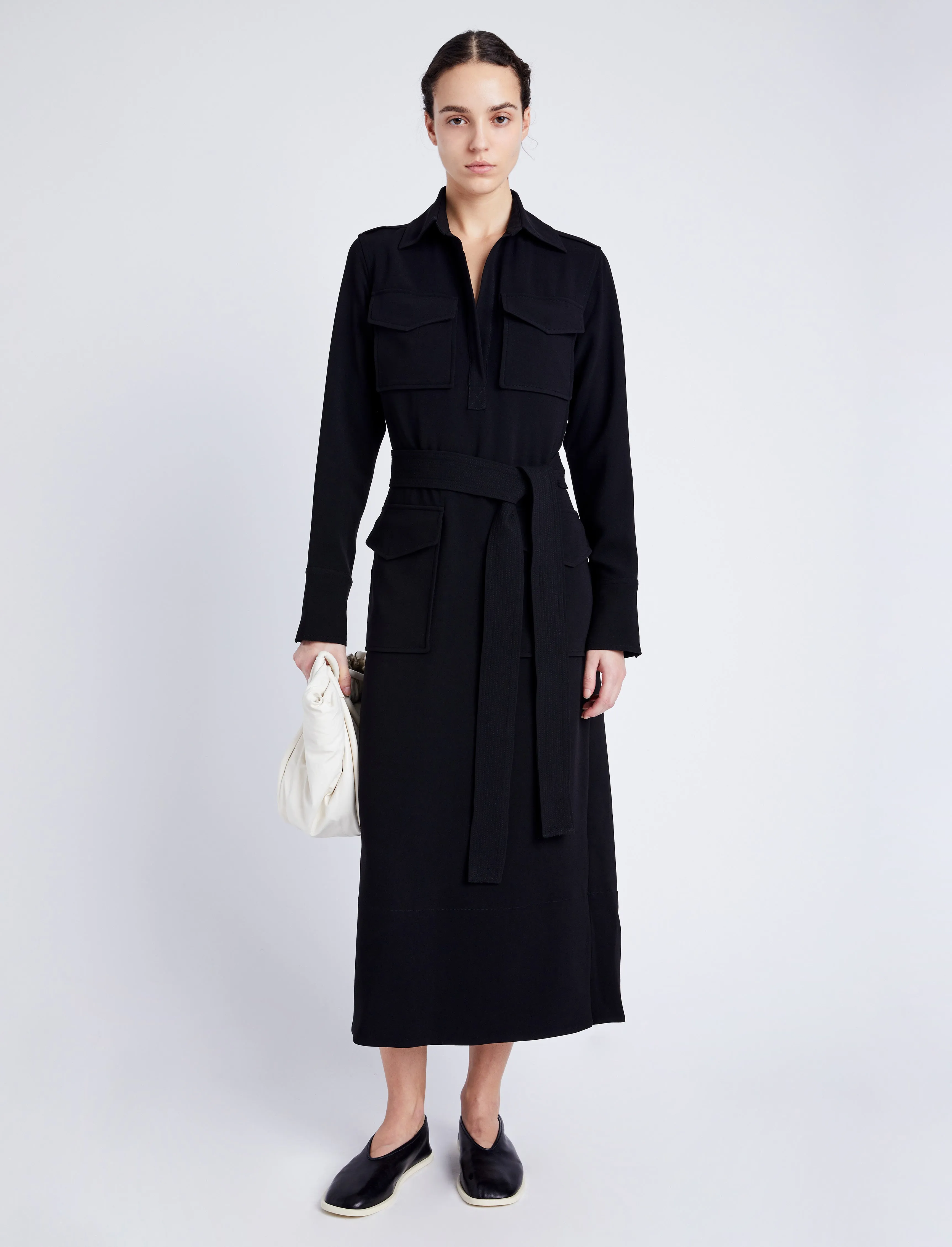 Vanessa Dress in Matte Double Crepe sold by Proenza Schouler product image thumbnail 2