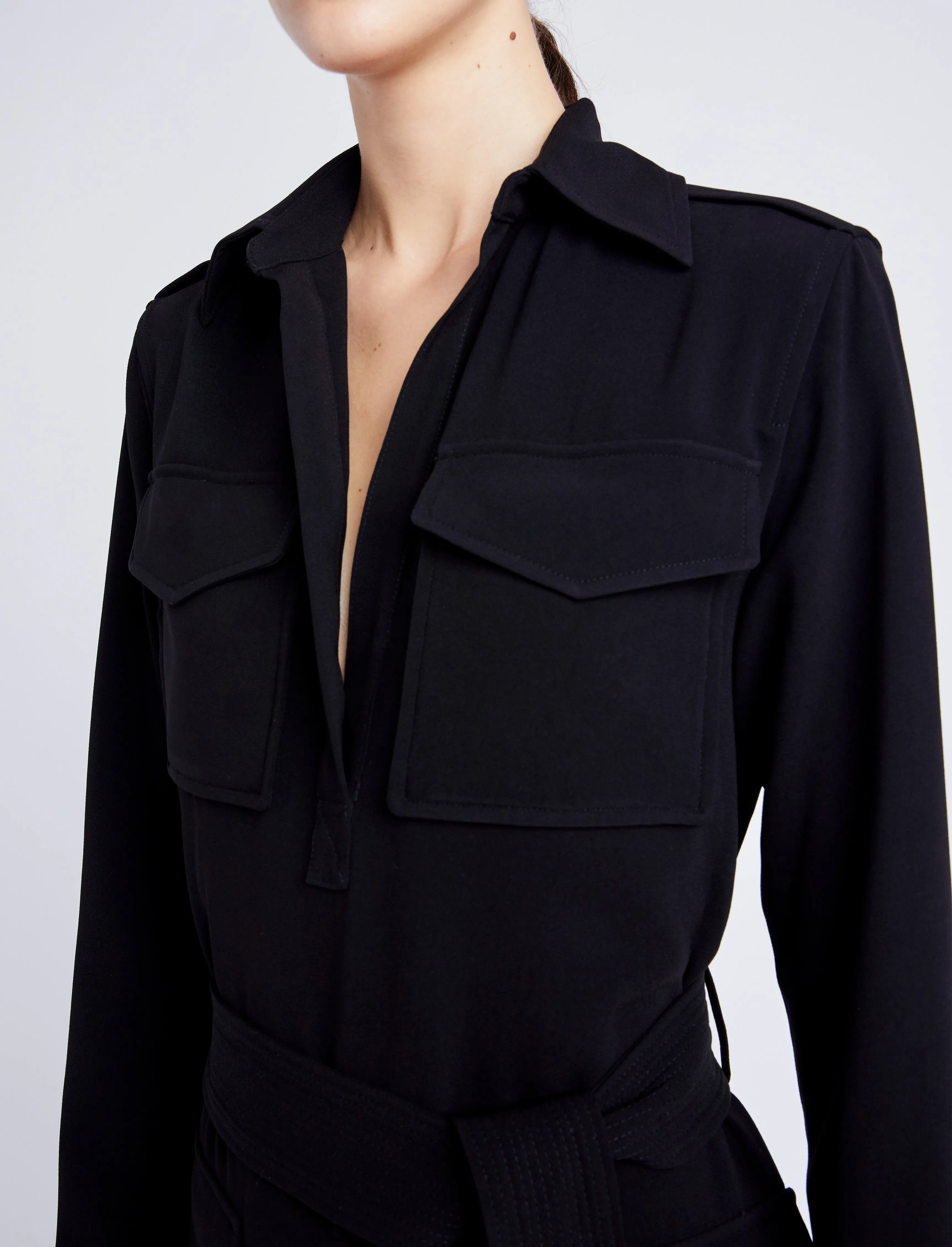 Vanessa Dress in Matte Double Crepe sold by Proenza Schouler product image thumbnail 5