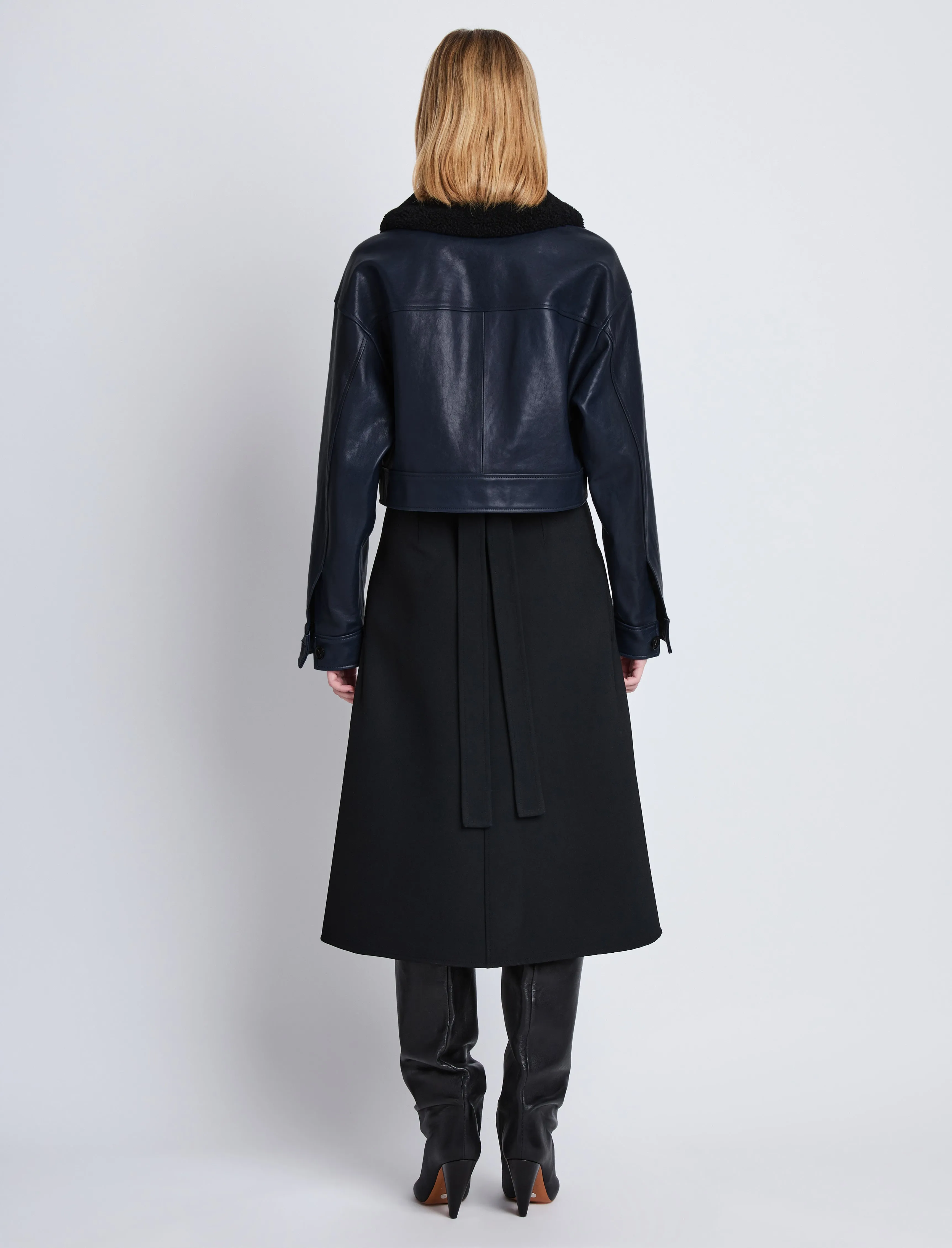 Judd Jacket With Shearling Collar in Leather sold by Proenza Schouler product image thumbnail 5