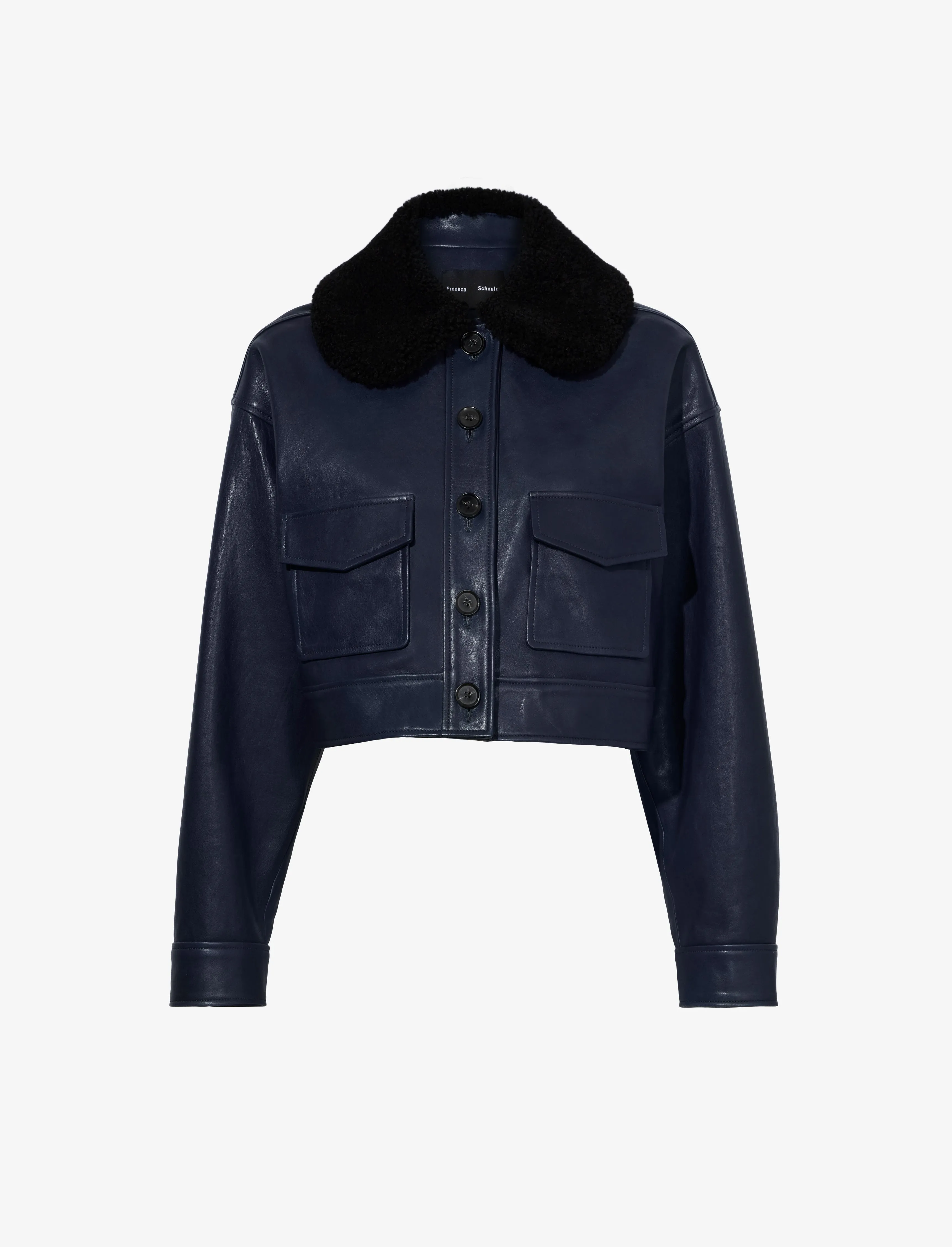 Judd Jacket With Shearling Collar in Leather sold by Proenza Schouler