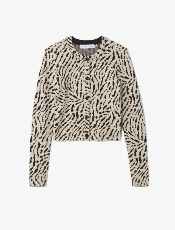 Animal Jacquard Cardigan sold by Proenza Schouler