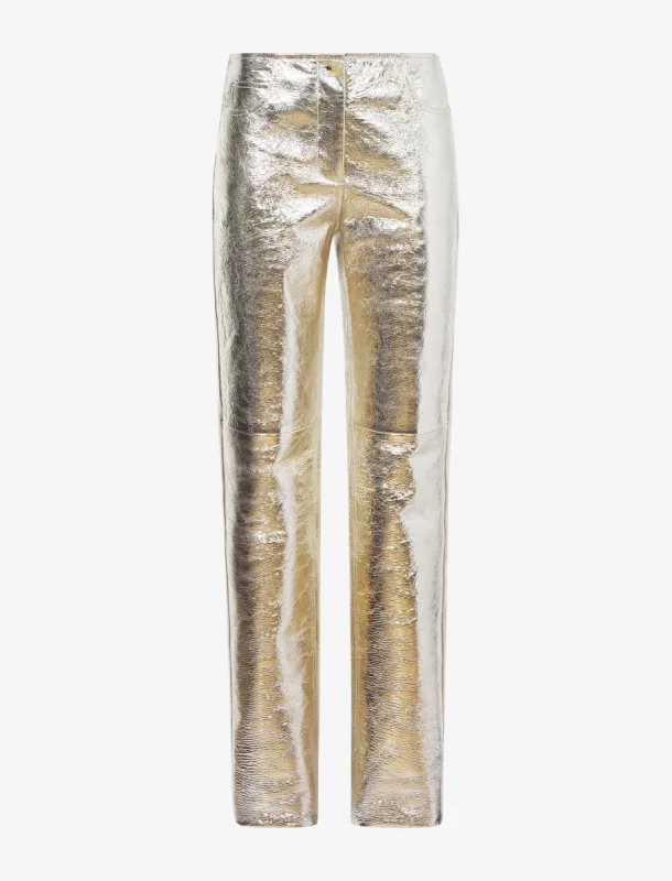 Metallic Leather Pants sold by Proenza Schouler