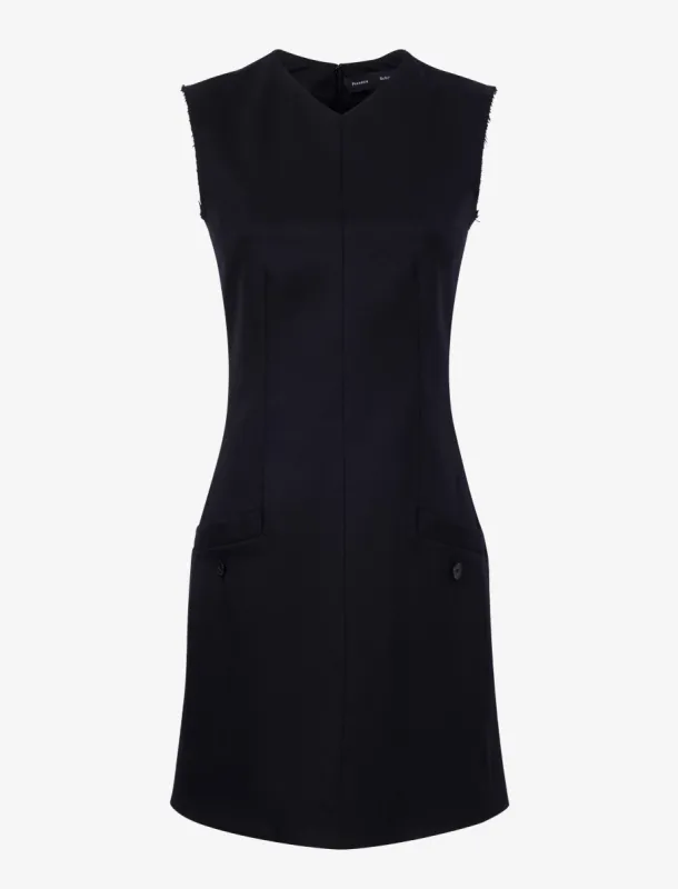 Skyler Dress in Wool Twill Suiting sold by Proenza Schouler