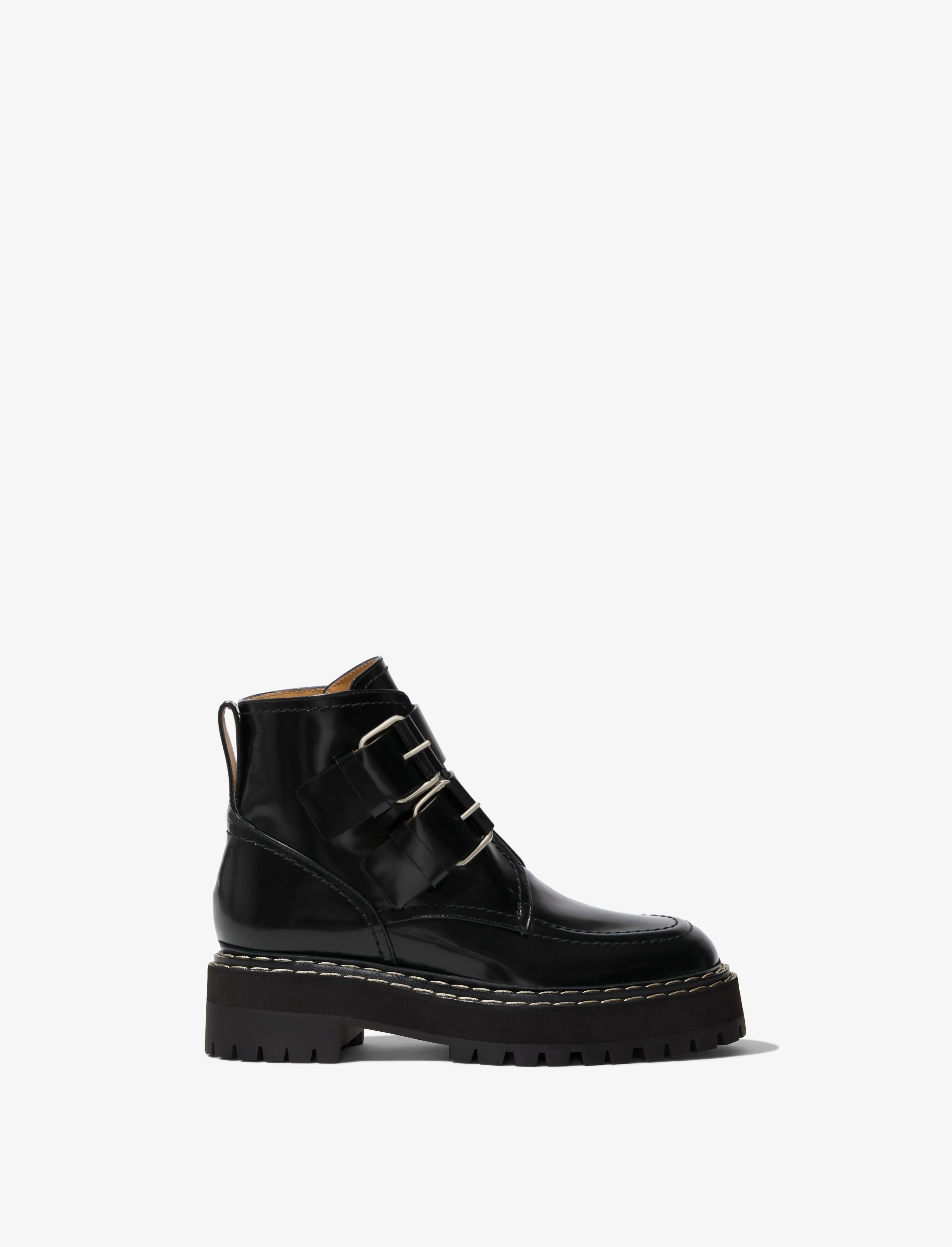 Lug Sole Platform Buckle Boots sold by Proenza Schouler