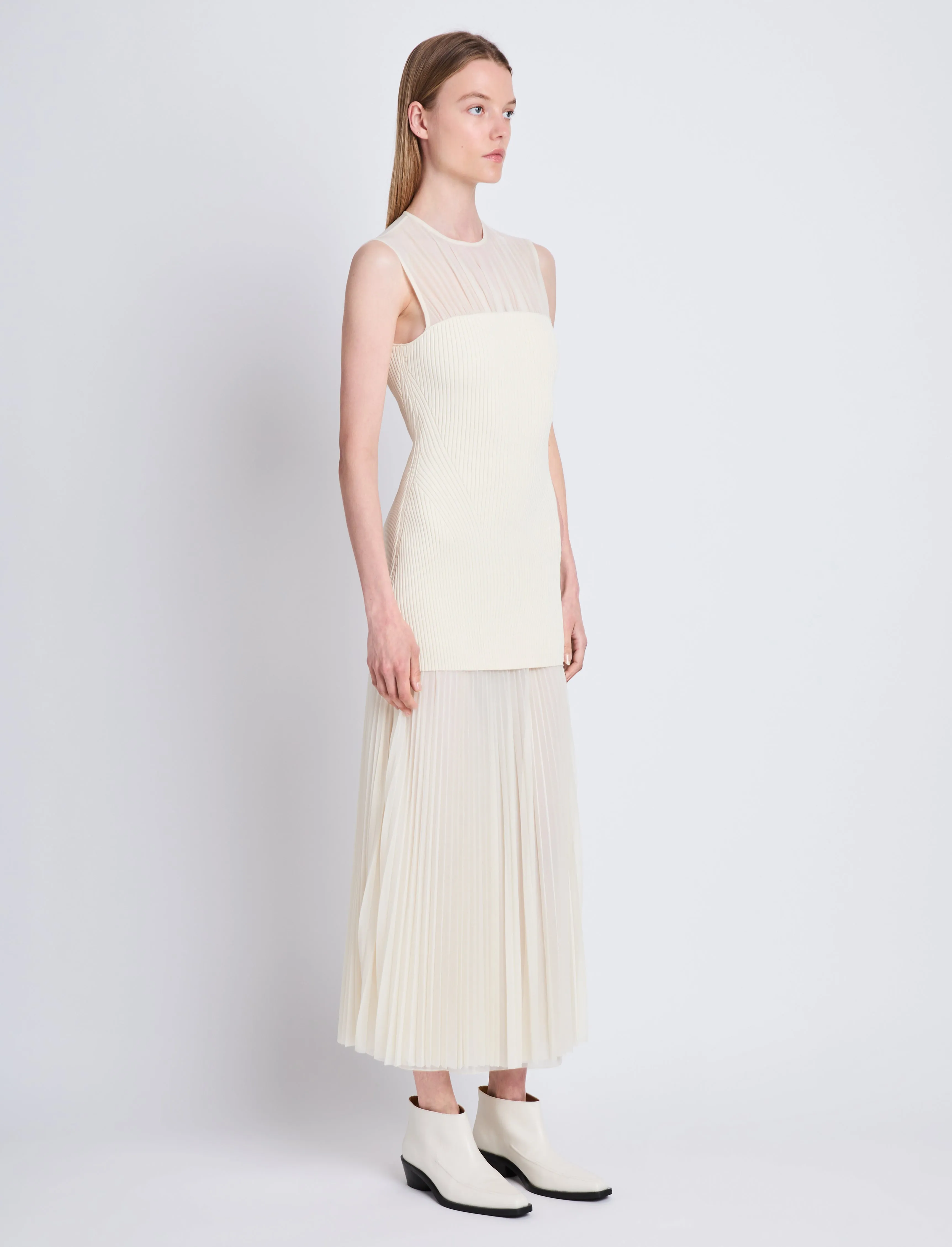 Niki Dress in Sheer Jersey sold by Proenza Schouler product image thumbnail 3