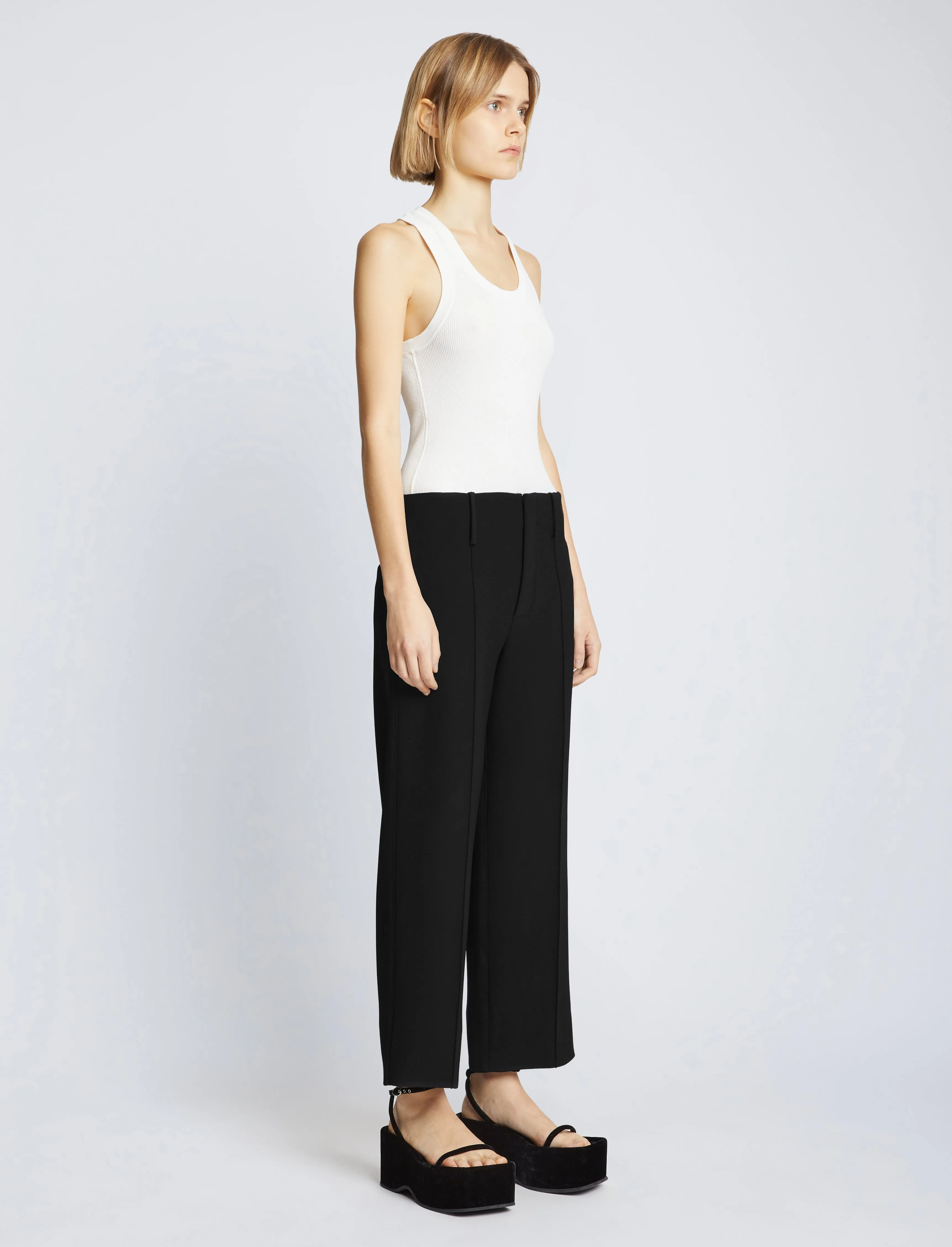 Bi-Stretch Crepe Cropped Pants sold by Proenza Schouler product image thumbnail 3