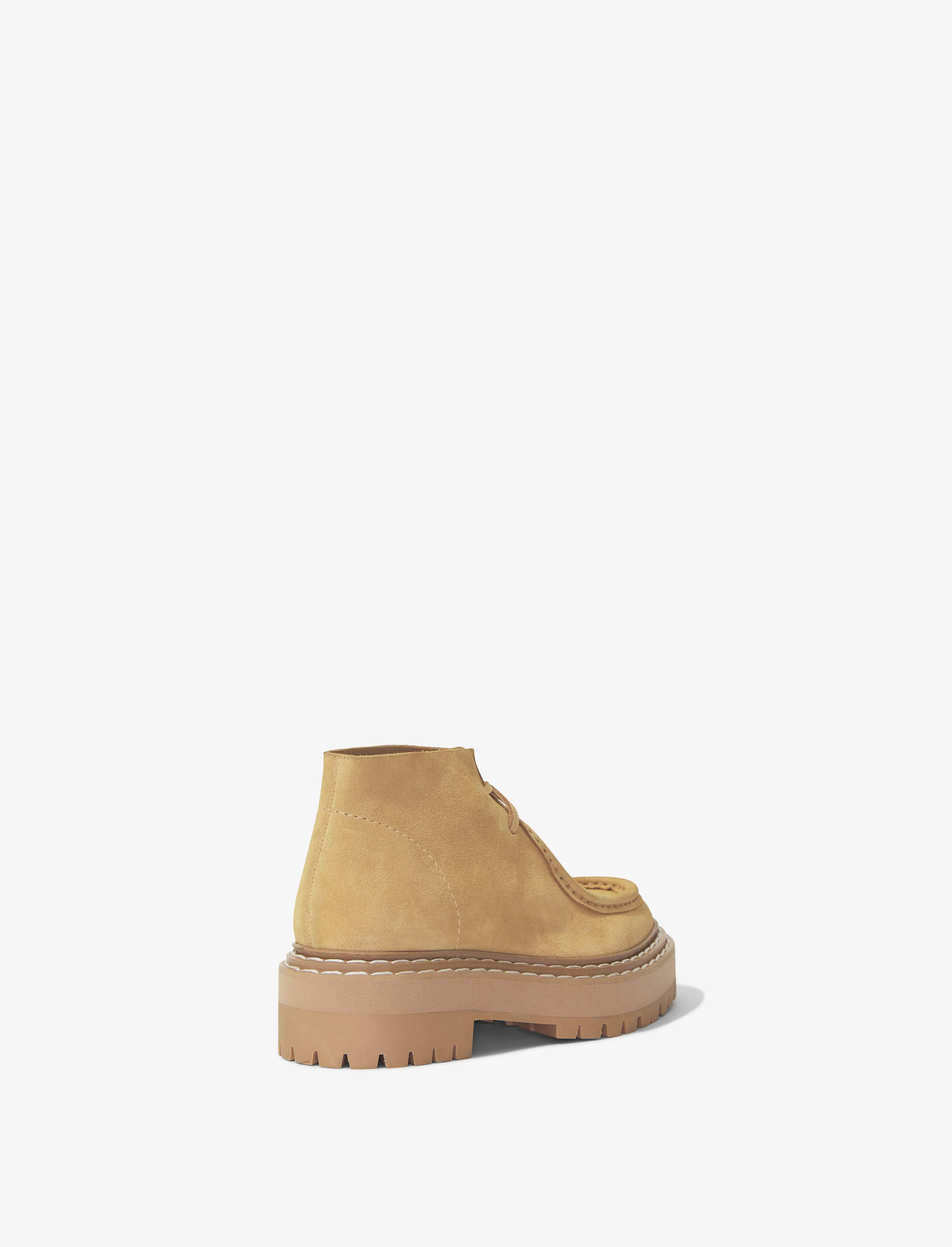 Lug Sole Platform Lace Up Boots in Suede sold by Proenza Schouler product image thumbnail 3