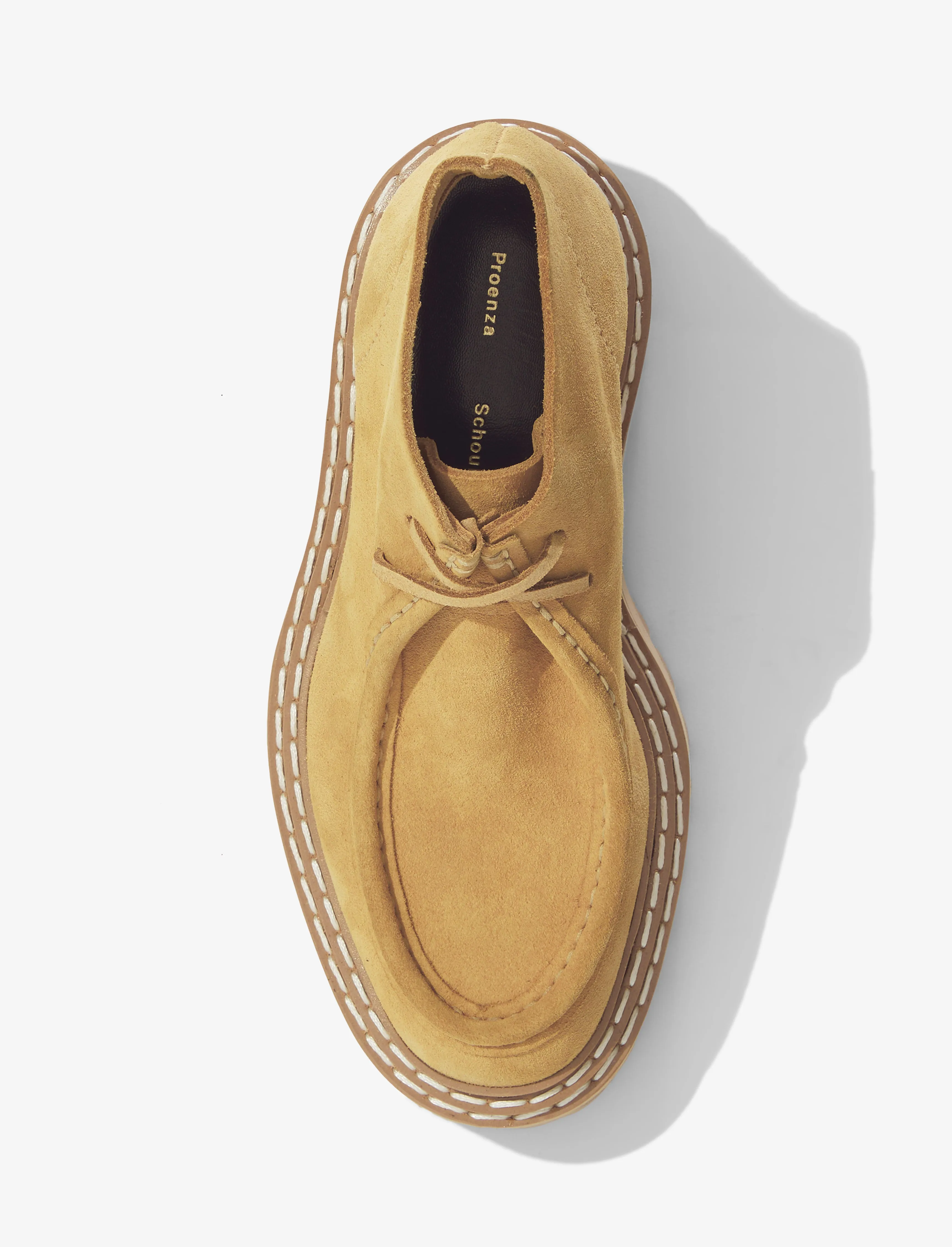 Lug Sole Platform Lace Up Boots in Suede sold by Proenza Schouler product image thumbnail 4