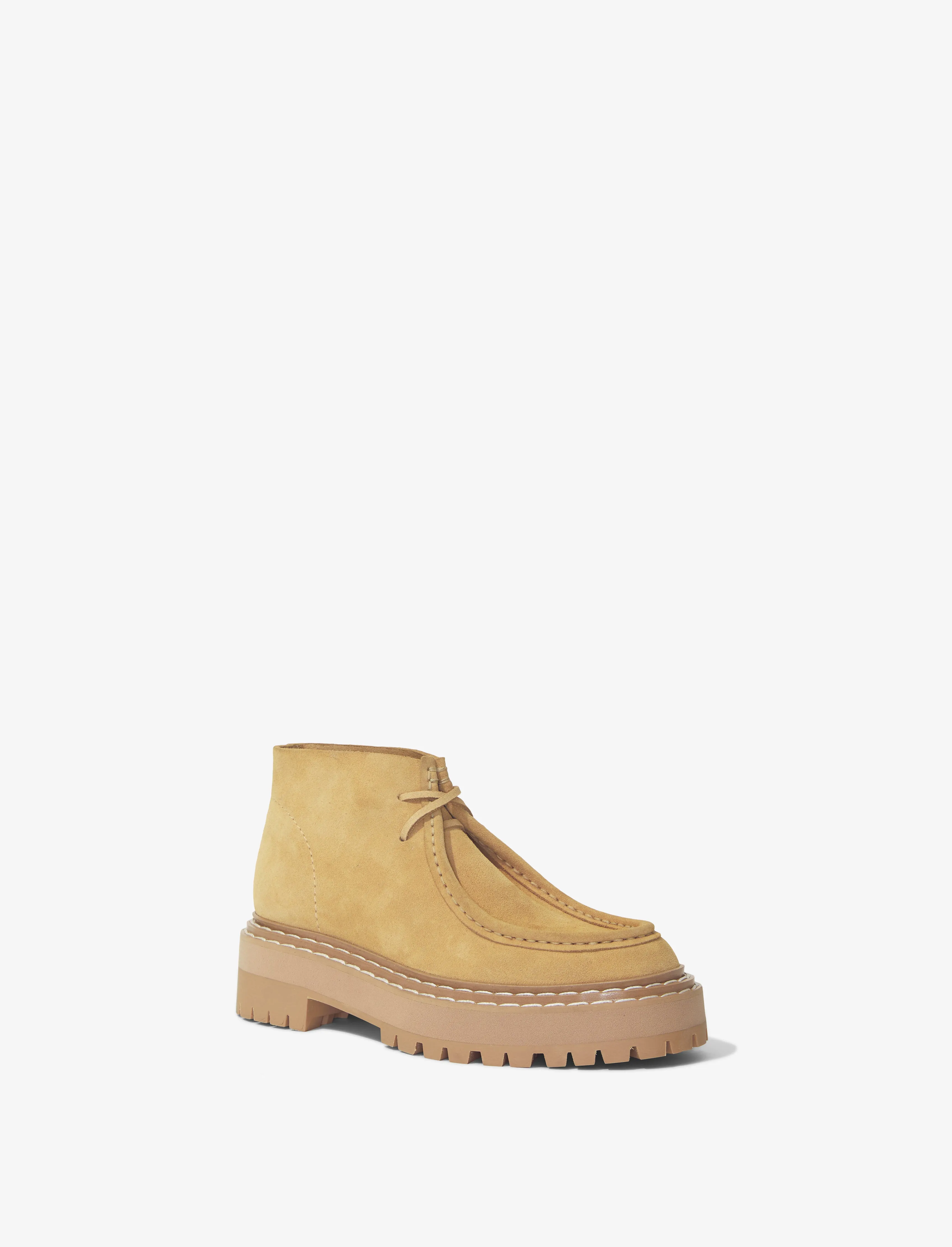 Lug Sole Platform Lace Up Boots in Suede sold by Proenza Schouler product image thumbnail 2