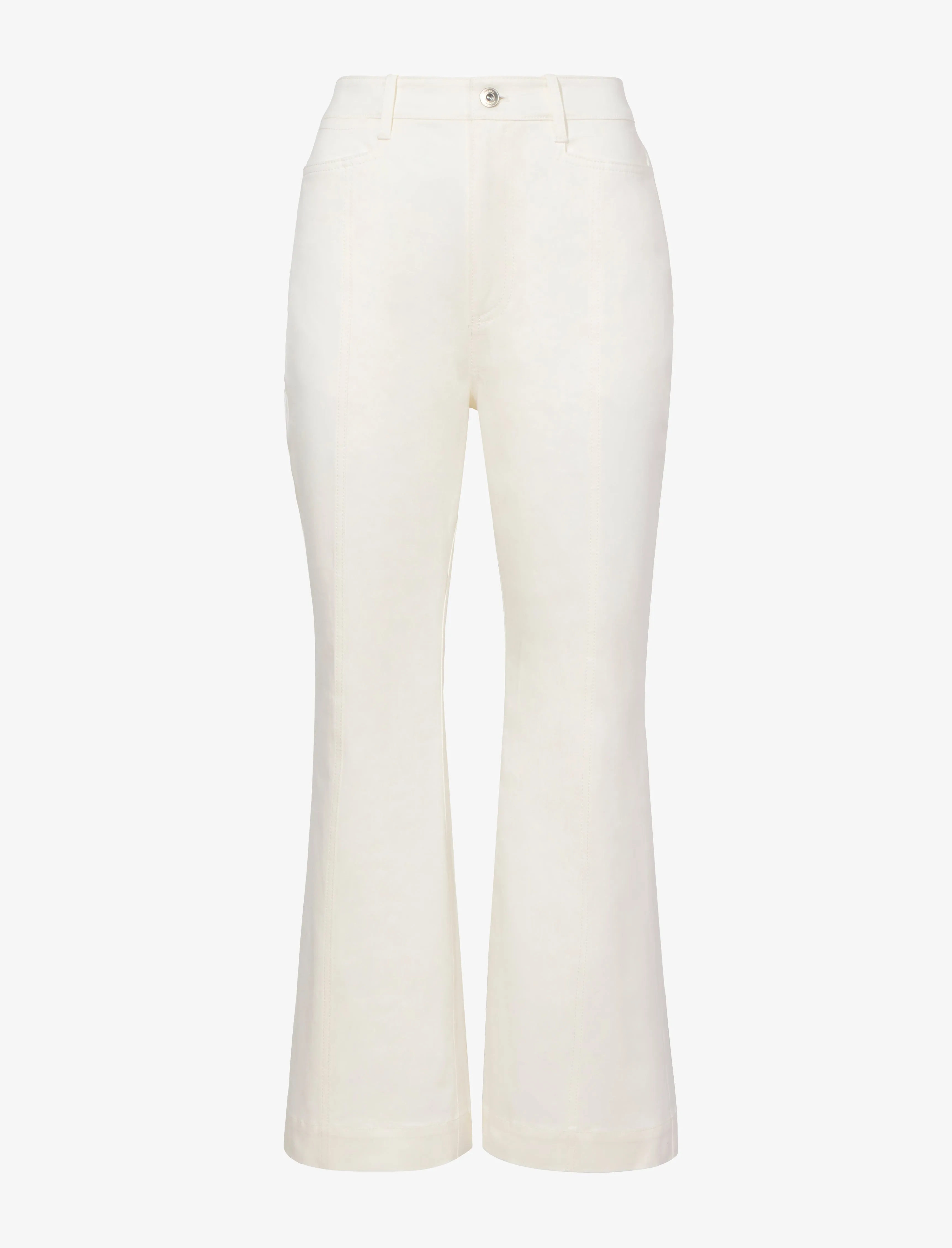 Cotton Twill Cropped Pants - OFF WHITE sold by Proenza Schouler