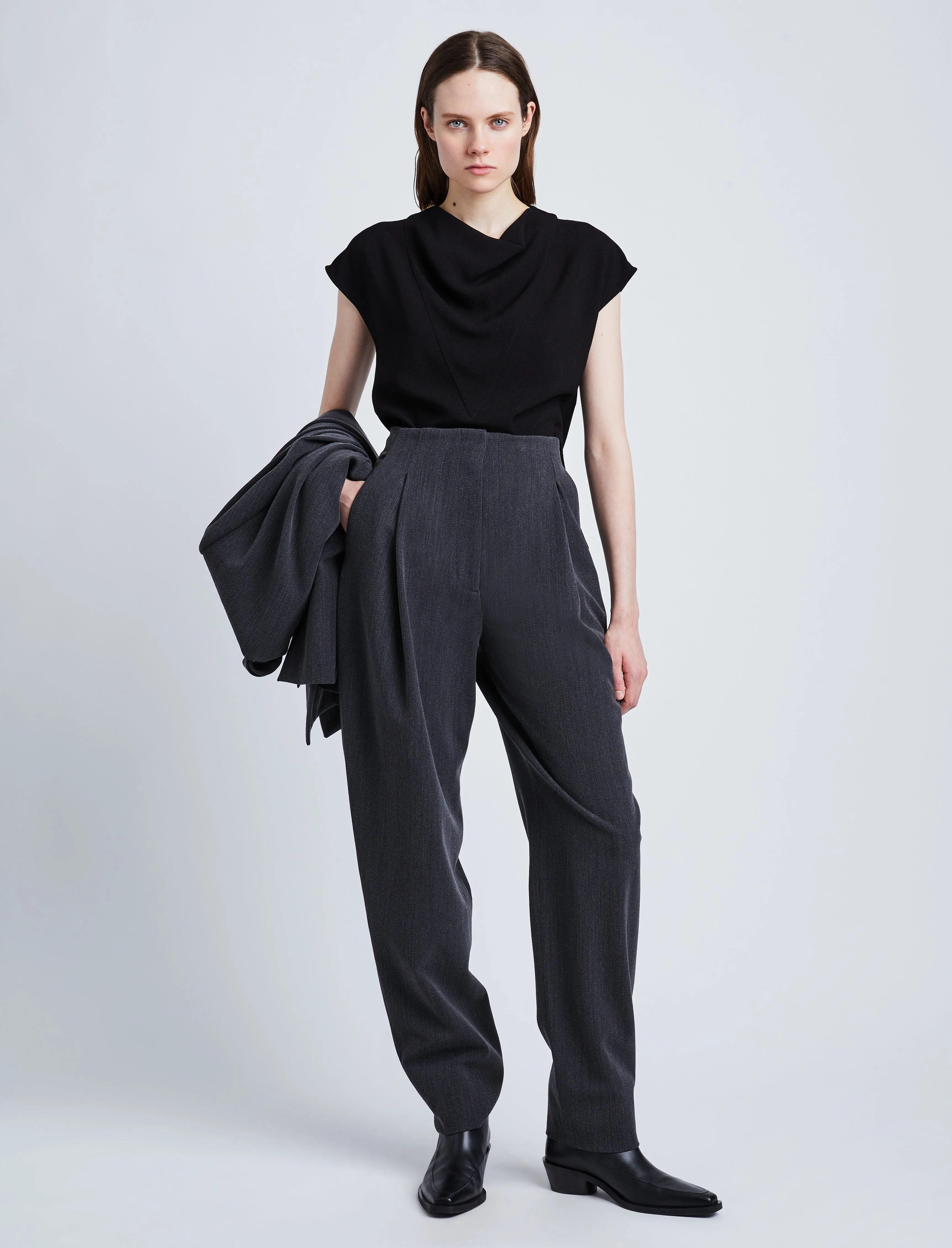 Matte Viscose Crepe Shell Top sold by Proenza Schouler product image thumbnail 3