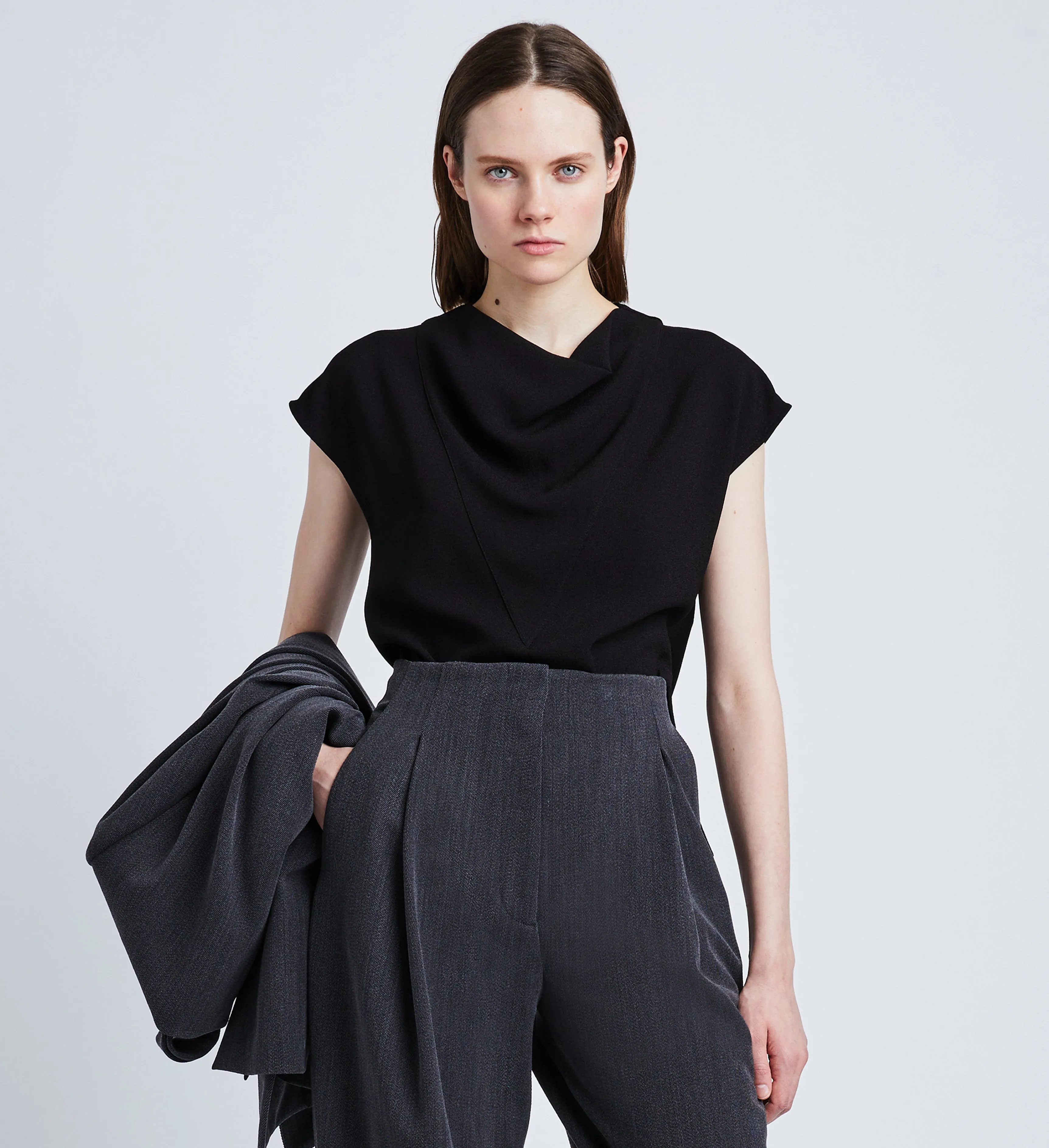 Matte Viscose Crepe Shell Top sold by Proenza Schouler product image thumbnail 2