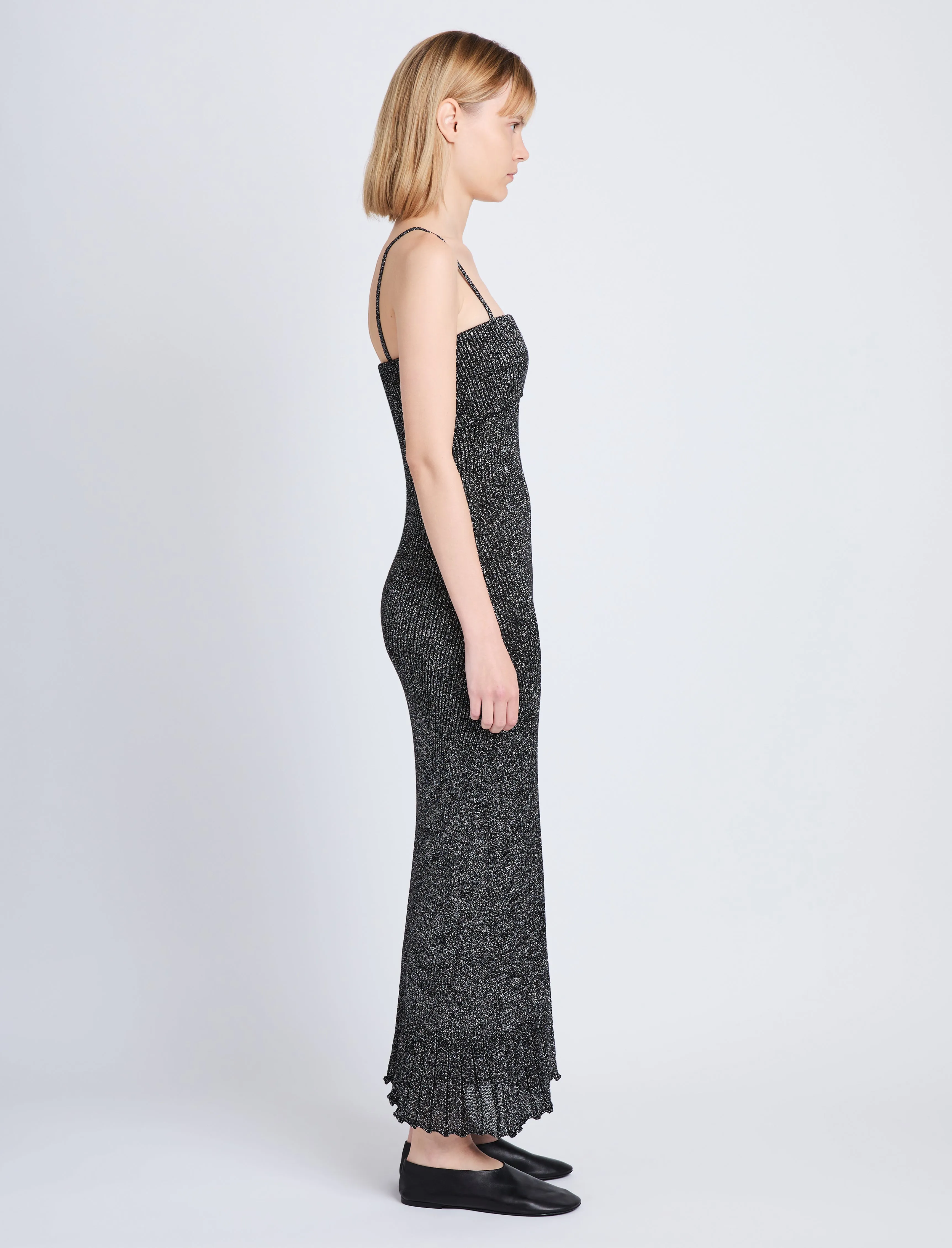 Lorenia Knit Dress in Marled Lurex sold by Proenza Schouler product image thumbnail 3