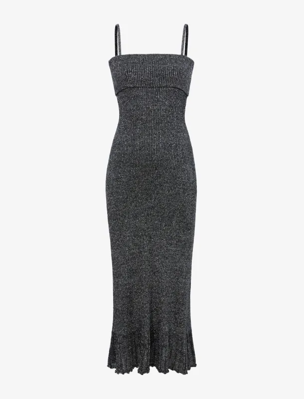 Lorenia Knit Dress in Marled Lurex made by Proenza Schouler