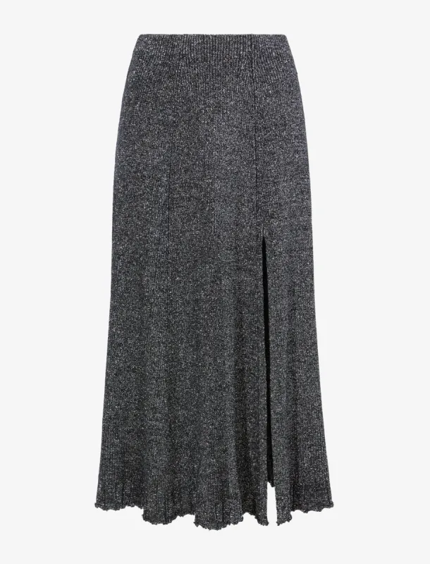 Lidia Knit Skirt in Marled Lurex sold by Proenza Schouler