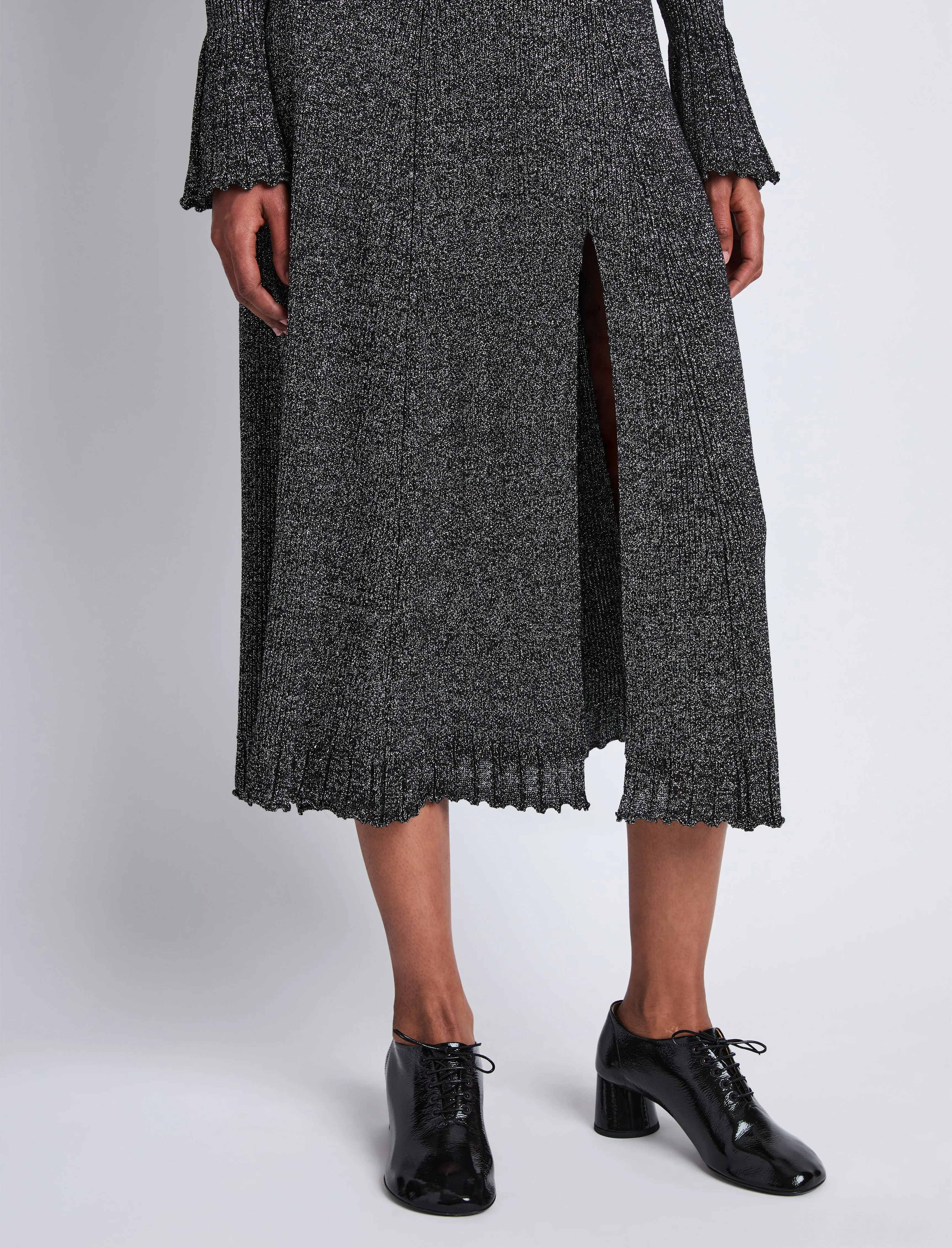 Lidia Knit Skirt in Marled Lurex sold by Proenza Schouler product image thumbnail 5